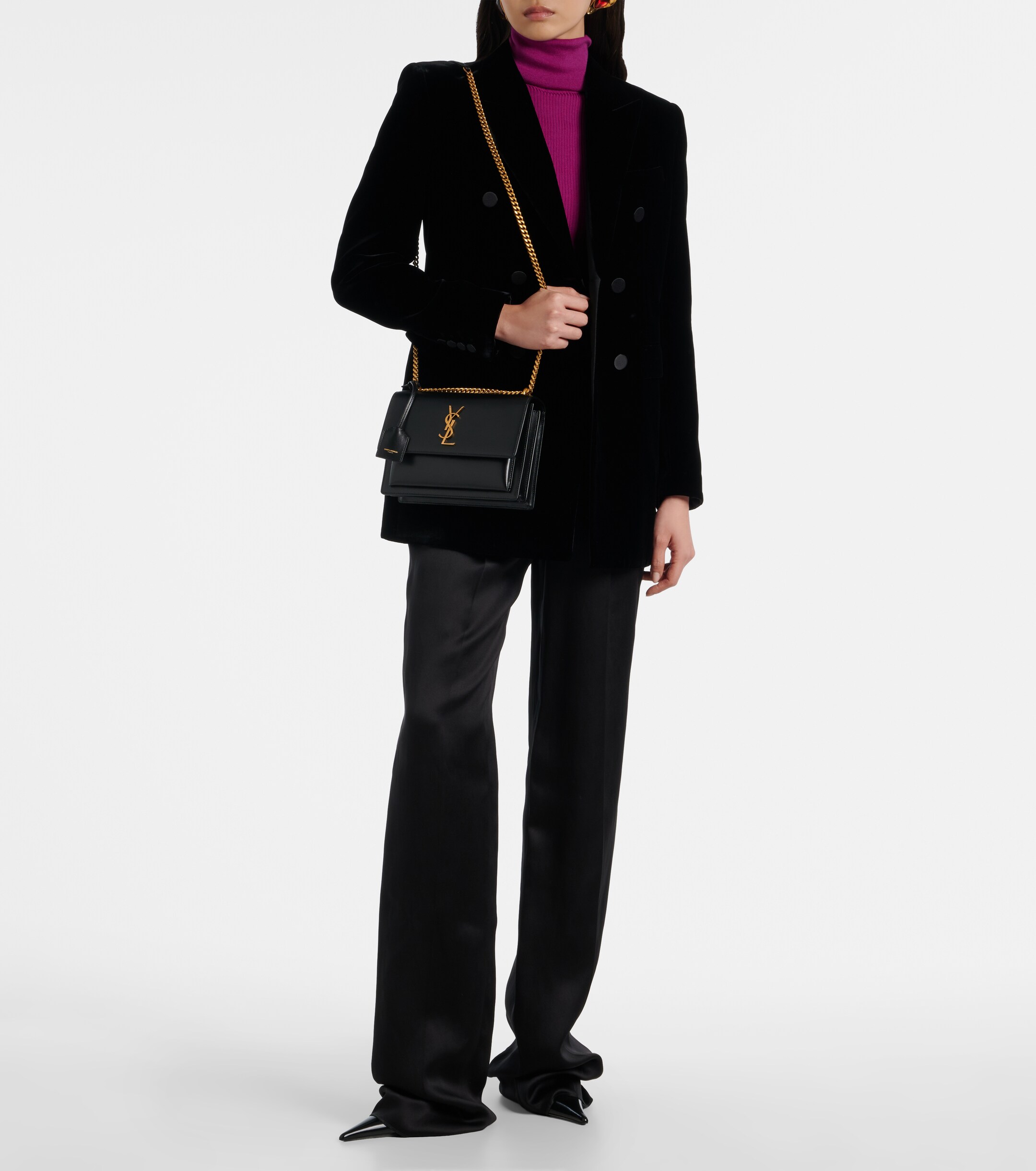 Saint Laurent Sunset Medium leather shoulder bag