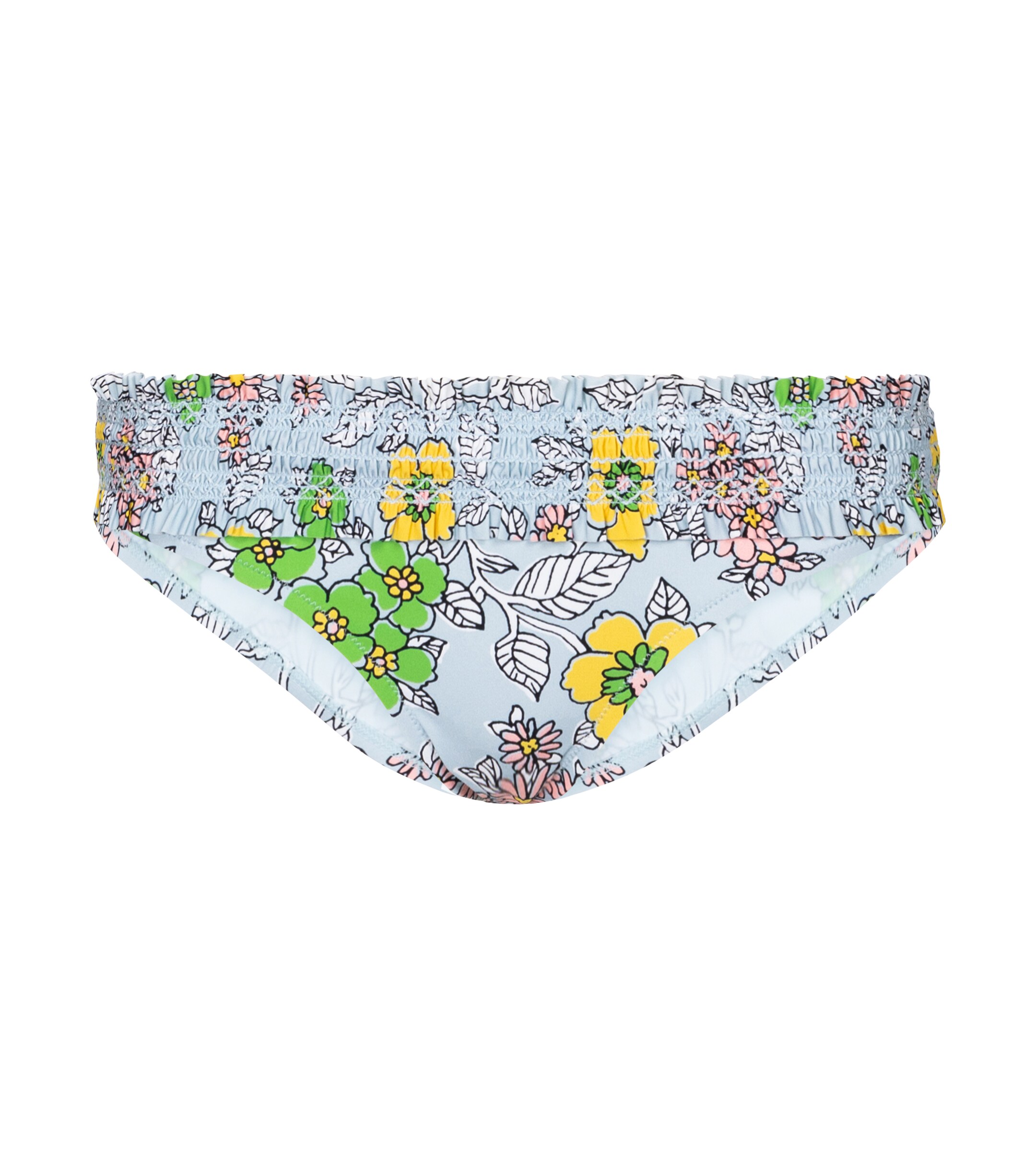 Tory Burch Costa floral smocked bikini bottoms