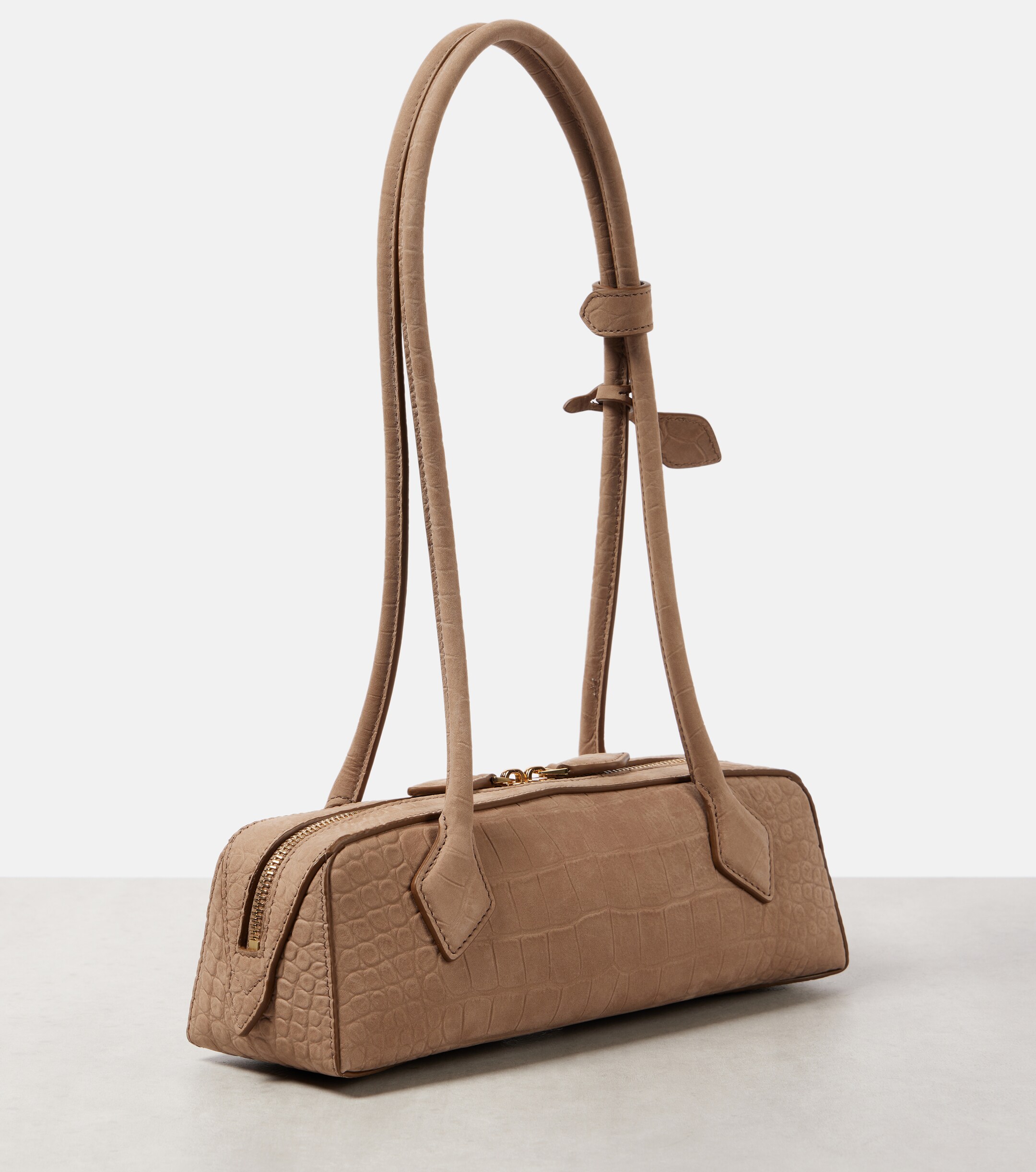 Alaïa Le Teckel Small croc-effect shoulder bag