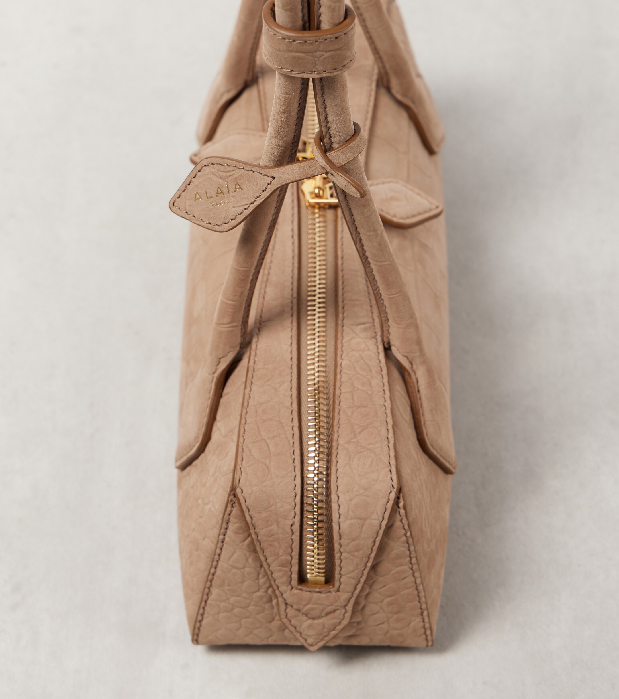 Alaïa Le Teckel Small croc-effect shoulder bag
