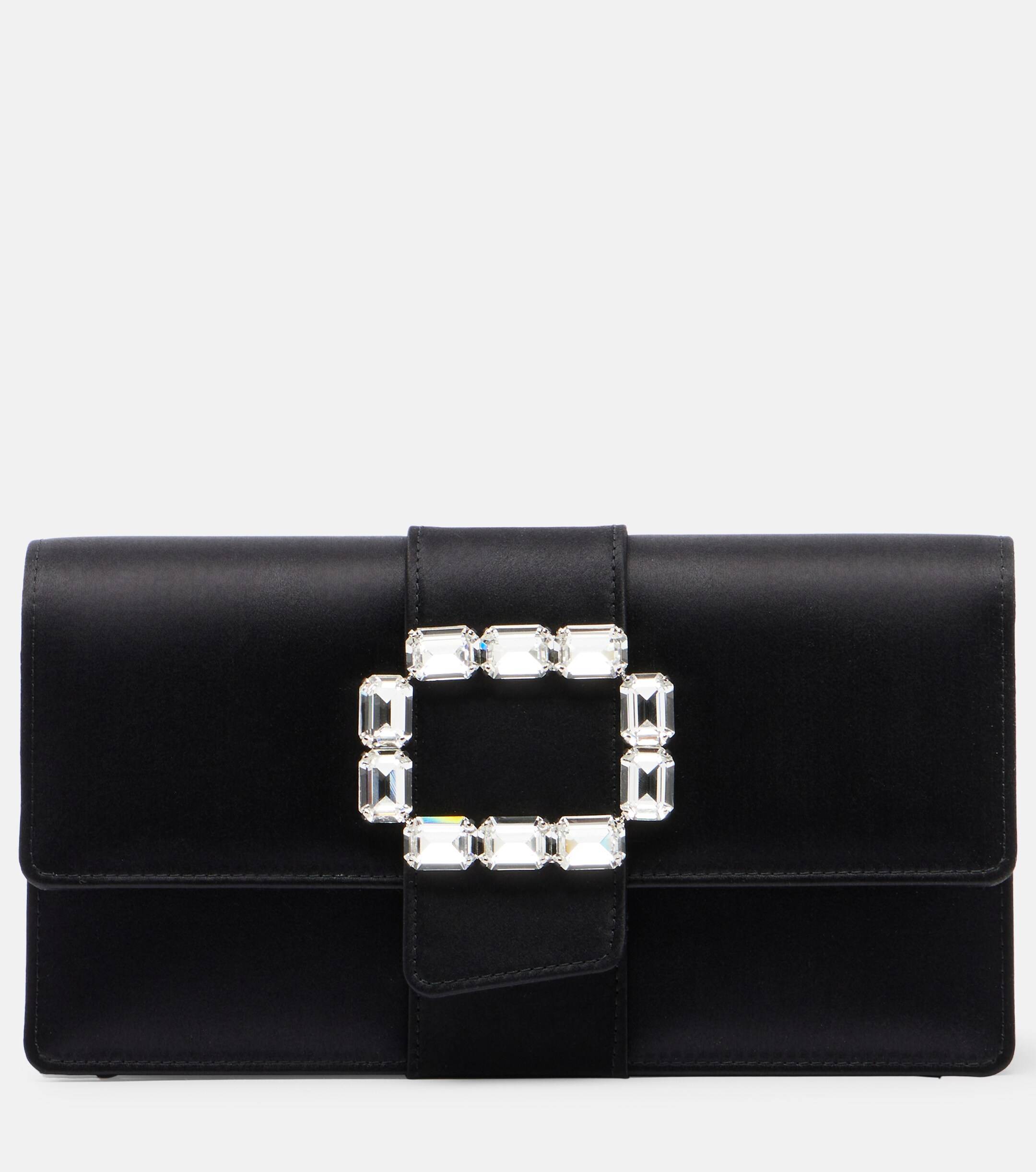 MANOLO BLAHNIK Maycapjou satin clutch