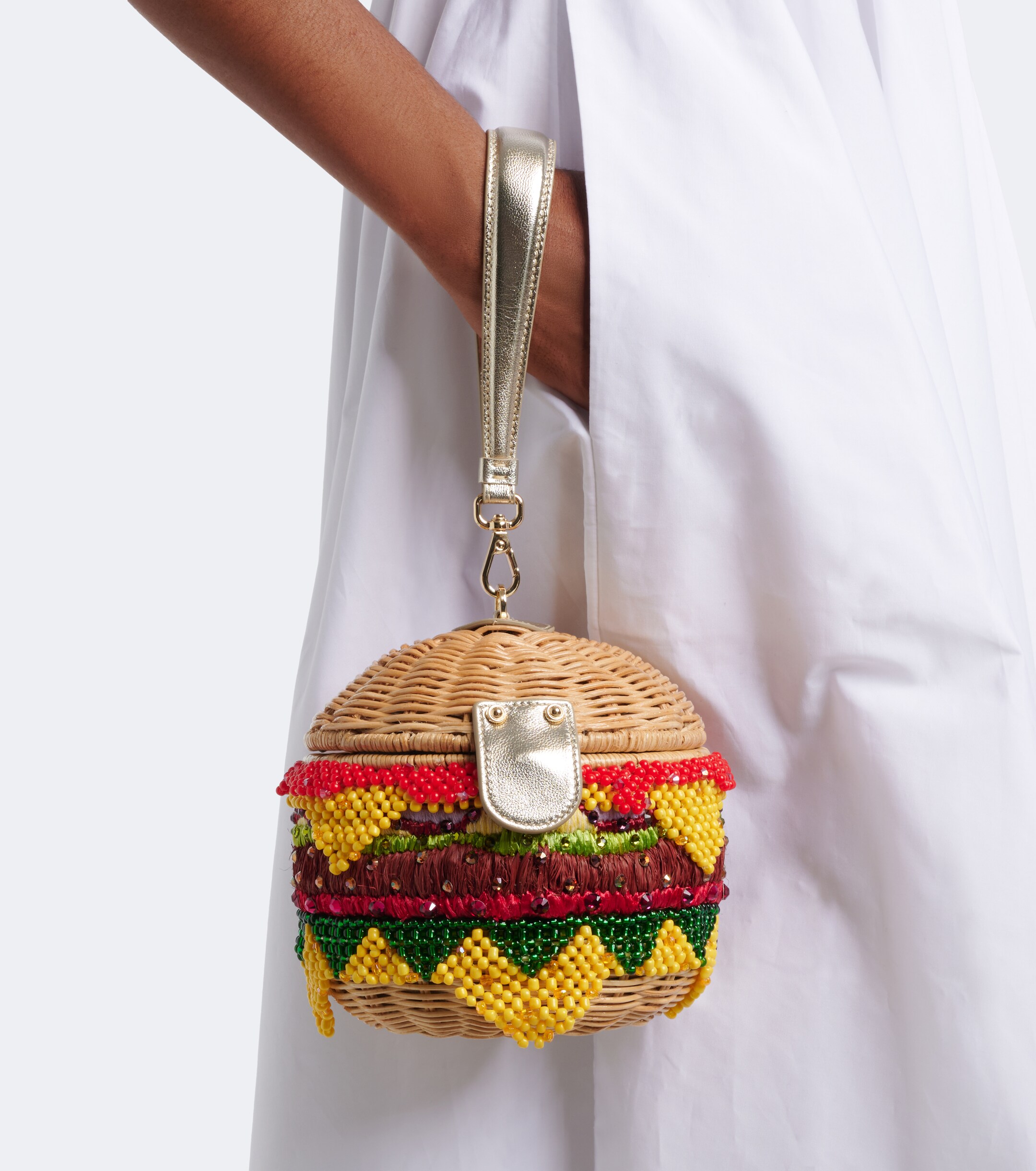 Judith Leiber Couture Cheeseburger Deluxe embellished clutch thumbnail