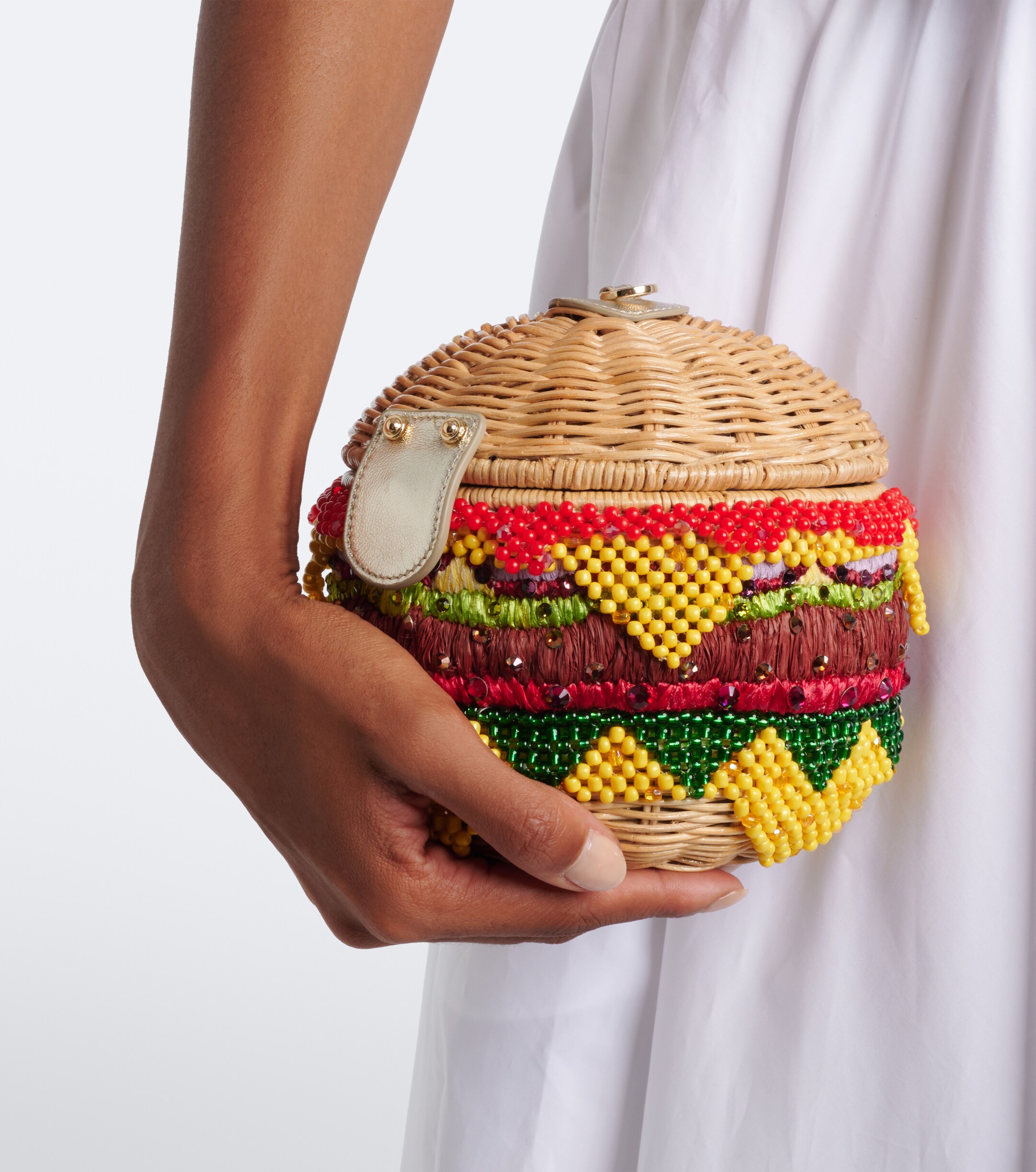 Judith Leiber Couture Cheeseburger Deluxe embellished clutch thumbnail