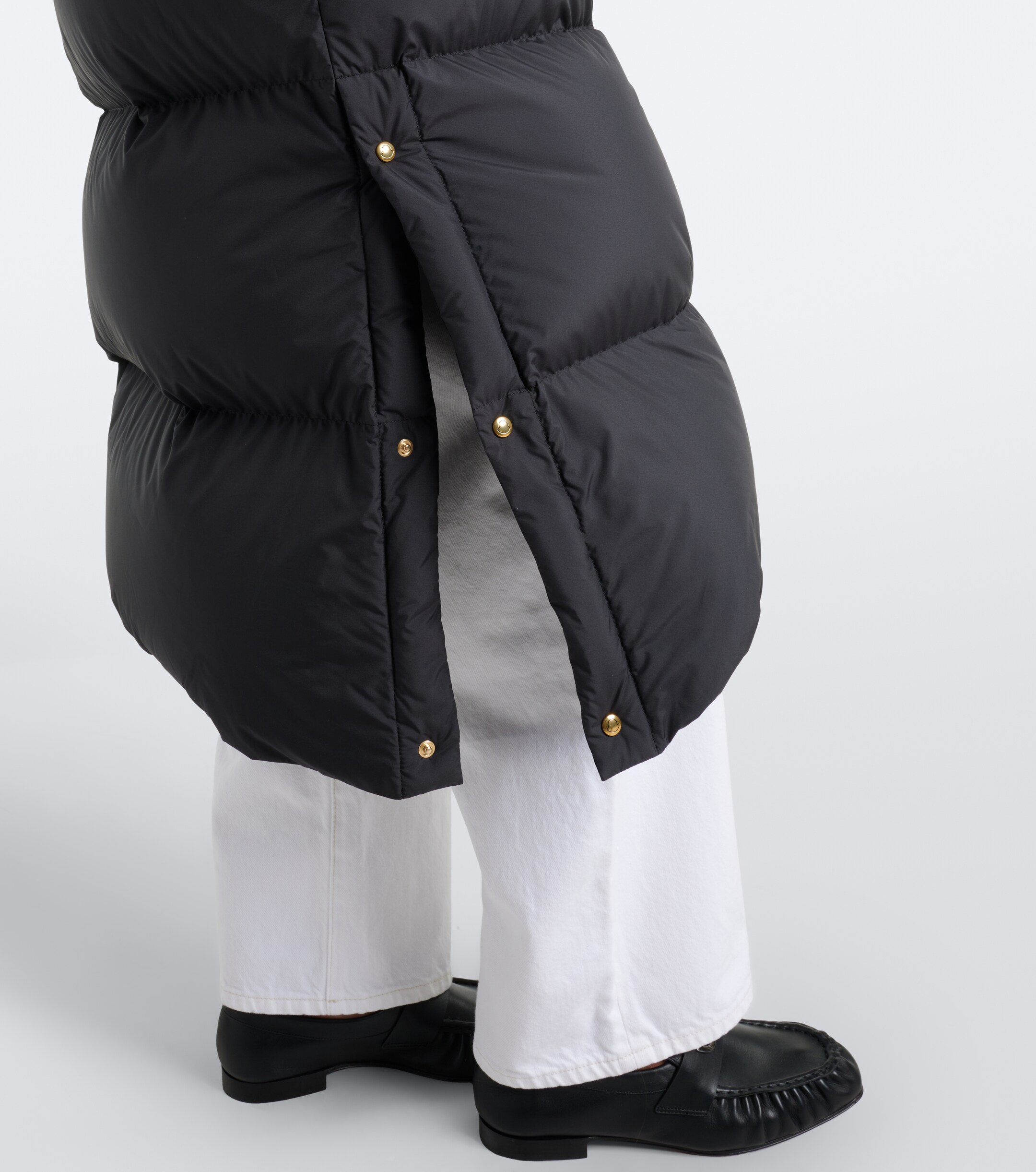 Moncler Moncler Ornement tie-neck down coat