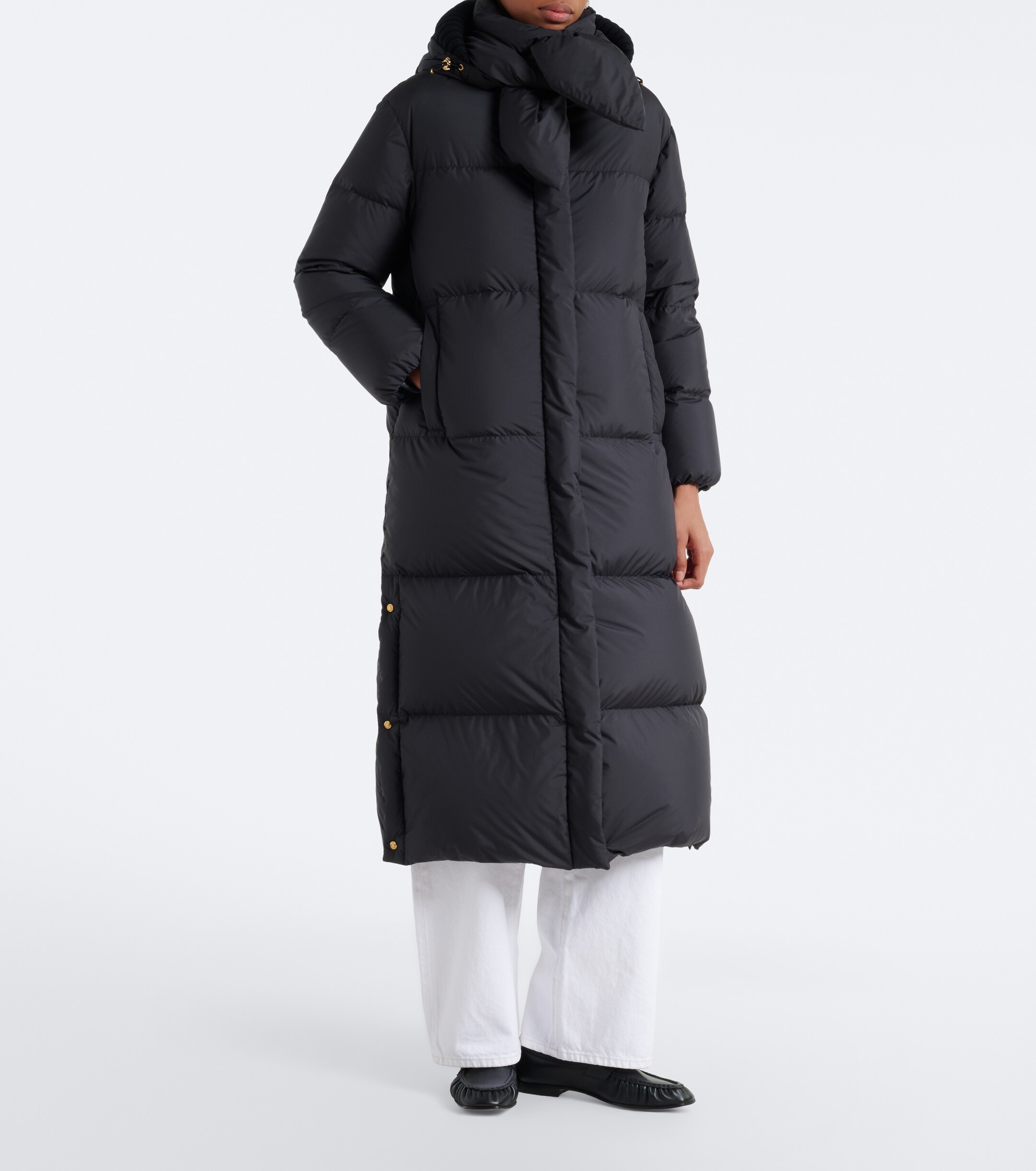 Moncler Moncler Ornement tie-neck down coat
