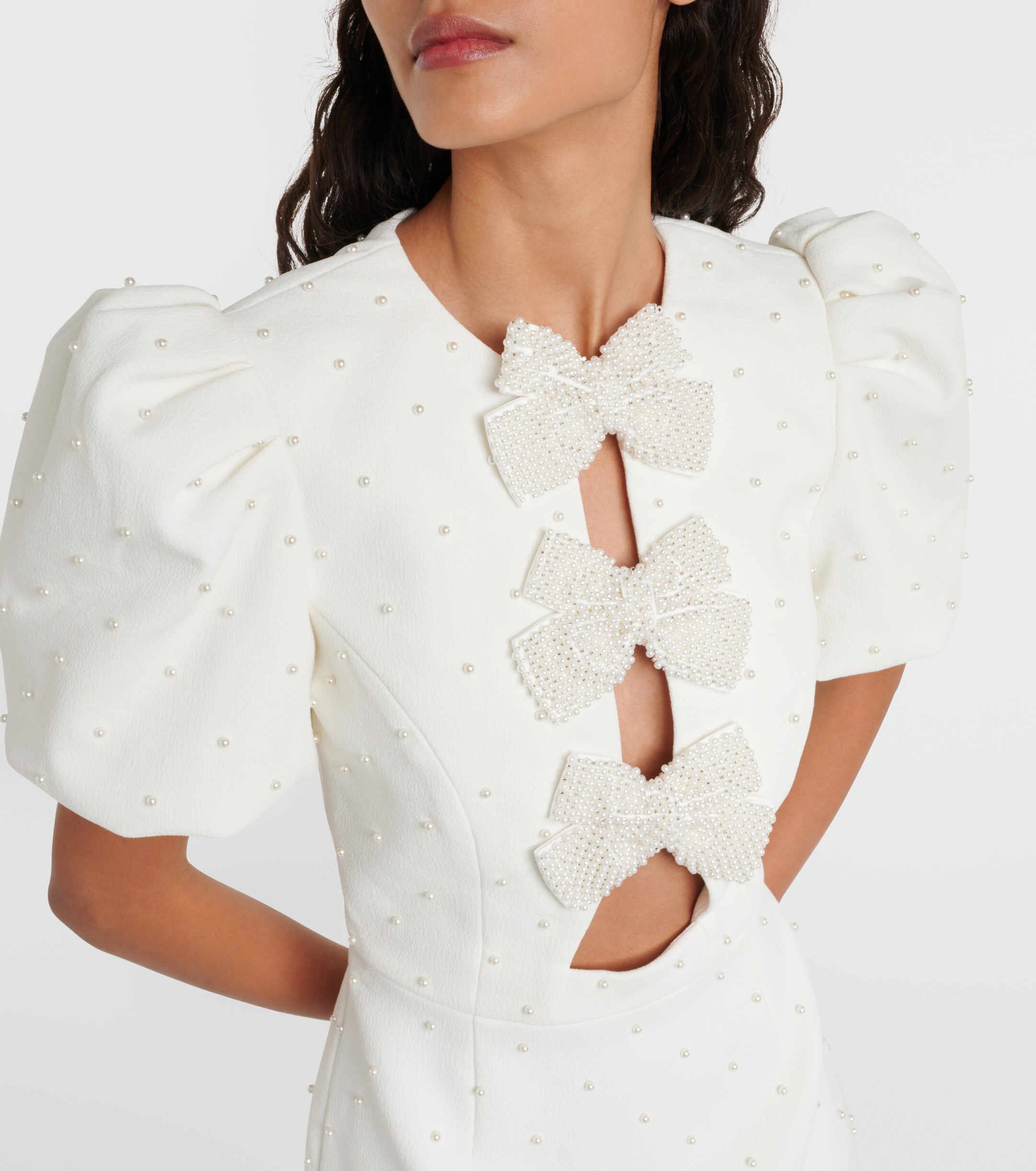 Rebecca Vallance Bridal Ophelia bow-detail minidress