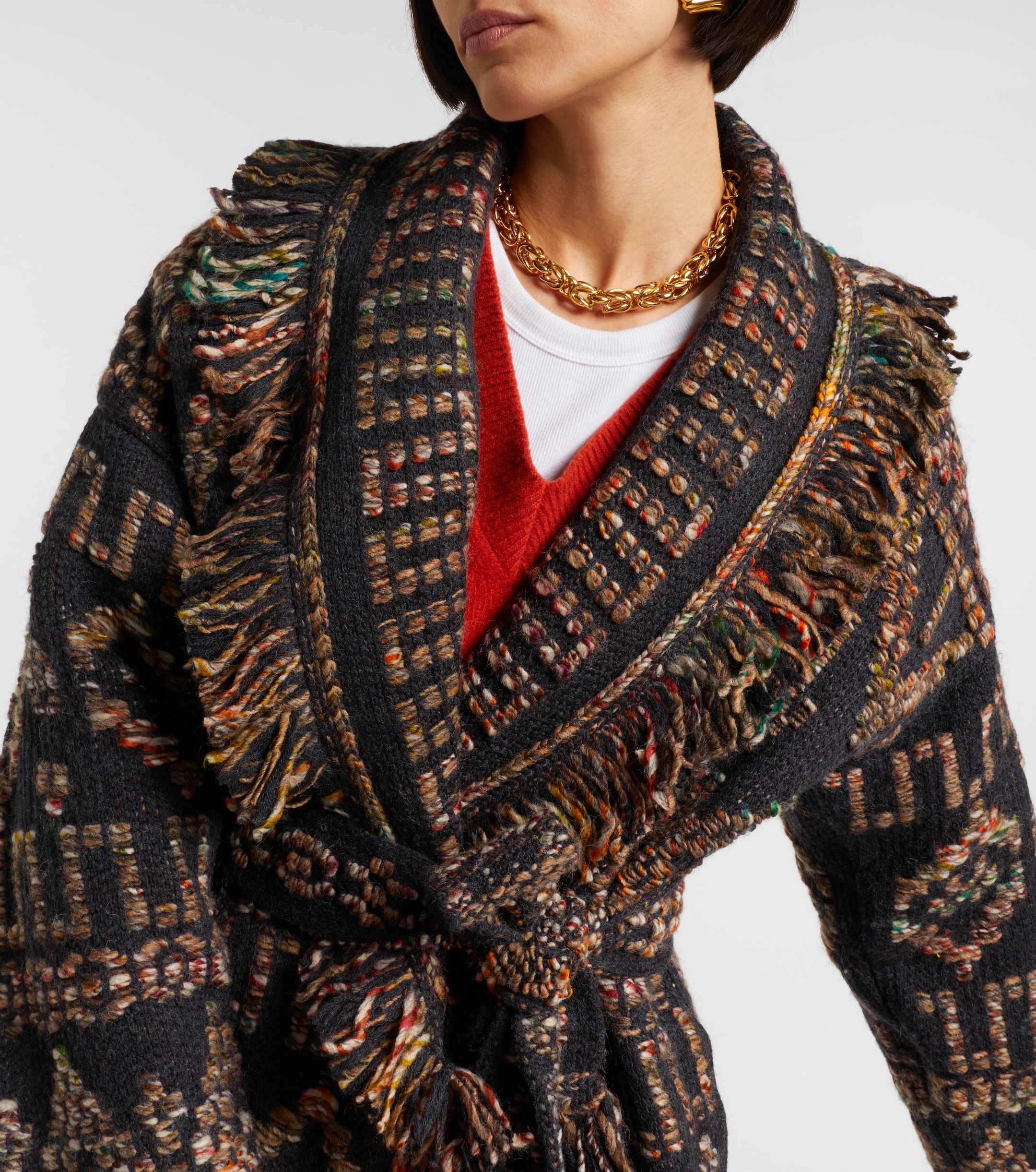 Alanui - Grunge Beat wool-blend cardigan | Plush