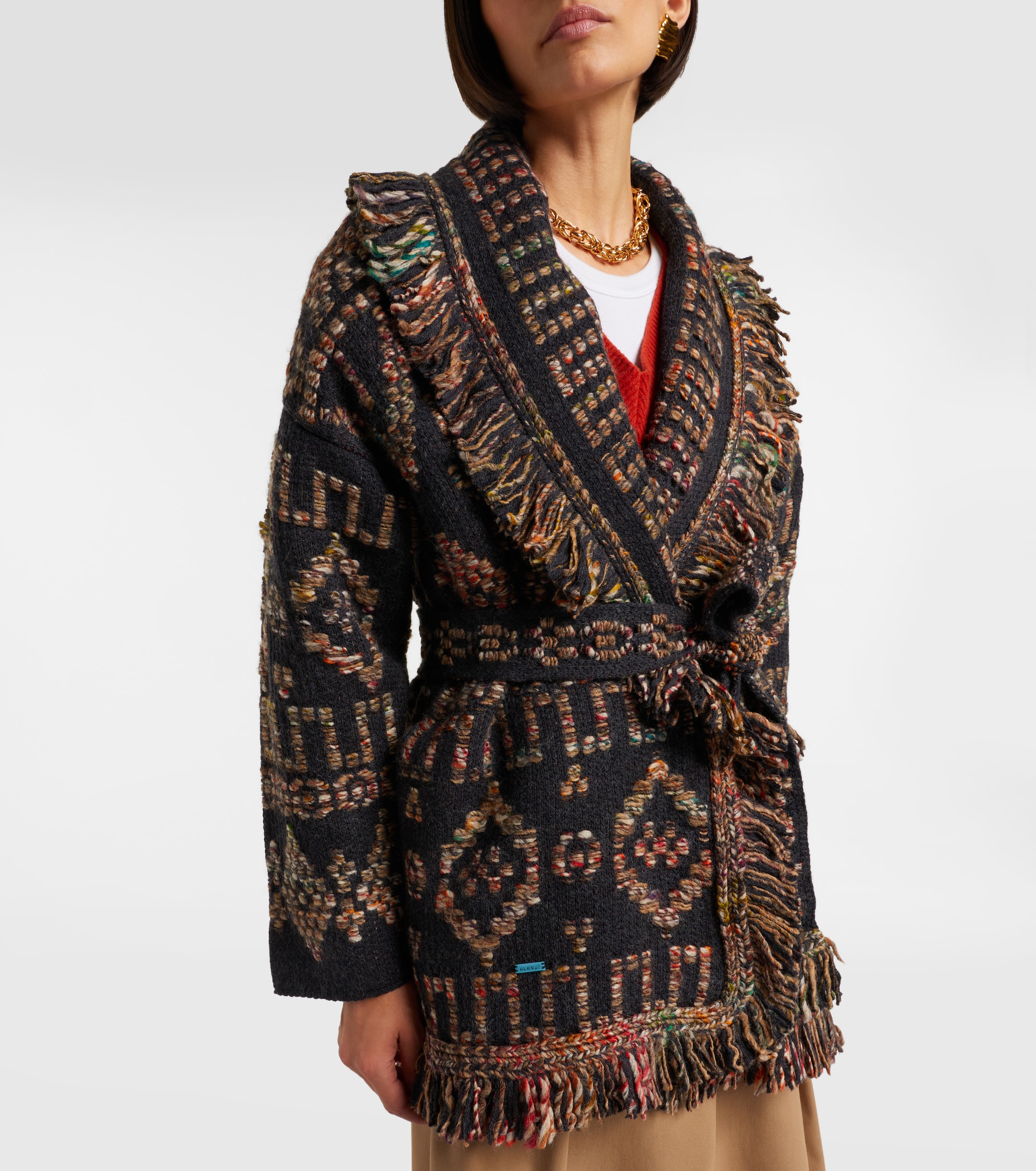 Alanui - Grunge Beat wool-blend cardigan | Plush
