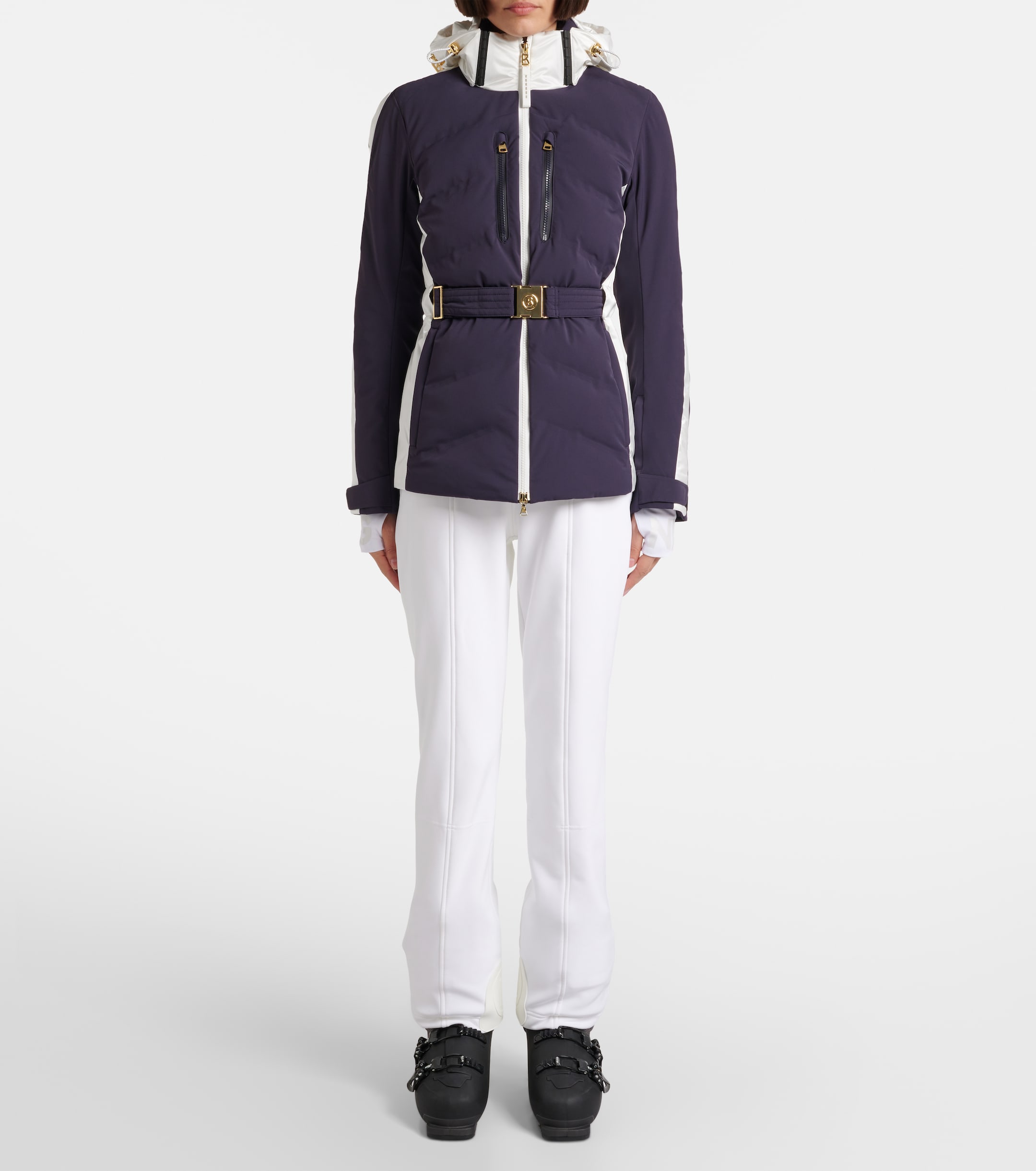 BOGNER Bogner Kira belted hooded down ski jacket