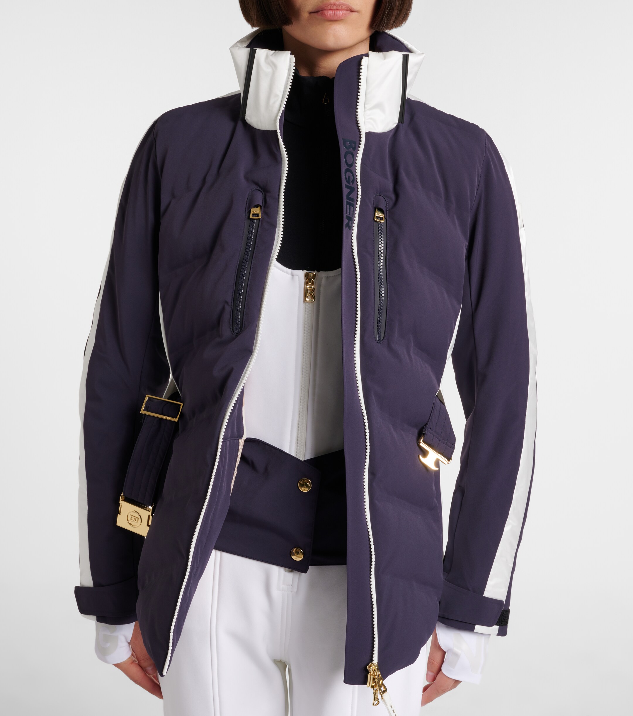 BOGNER Bogner Kira belted hooded down ski jacket