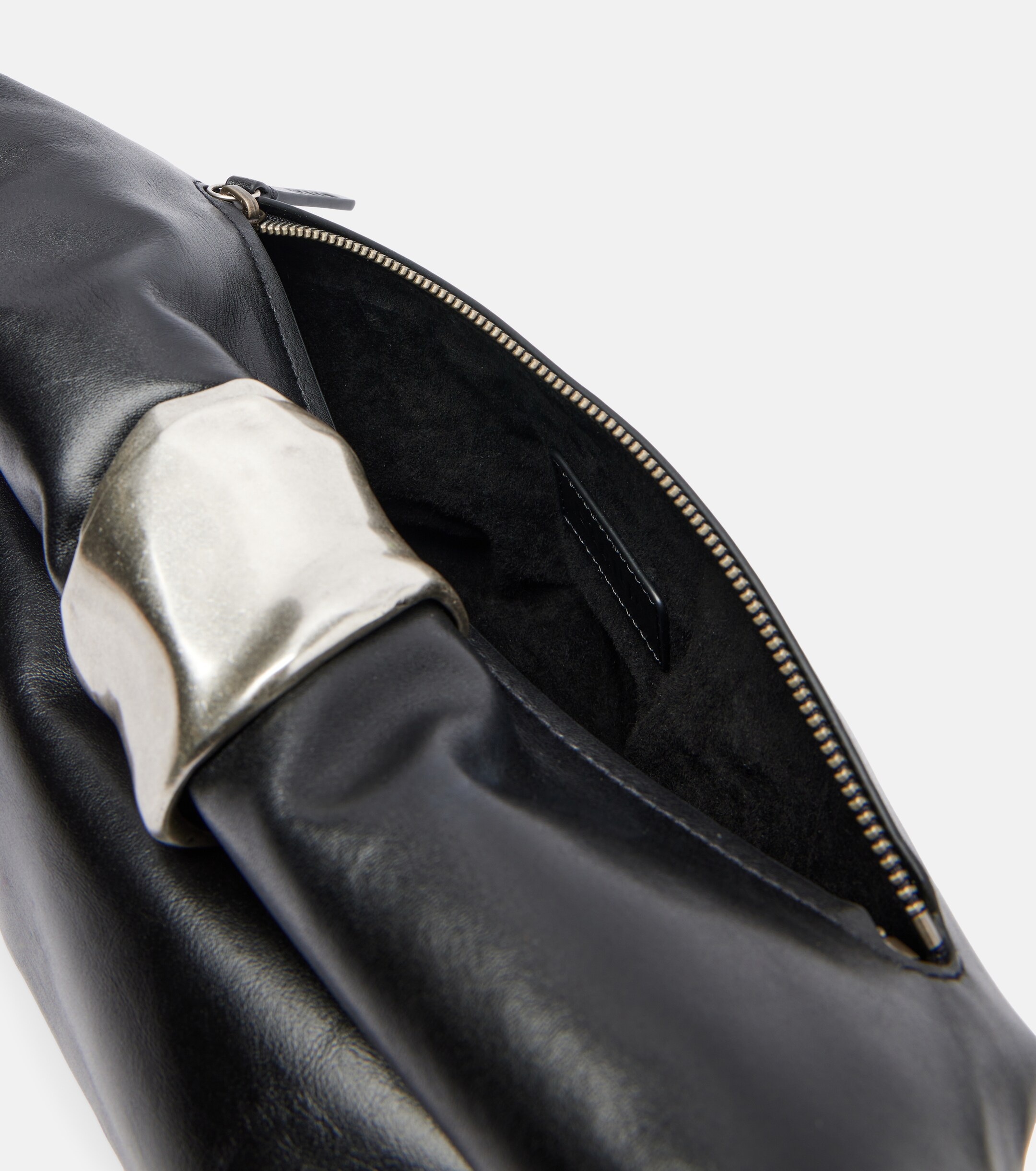 Staud Cuff leather clutch