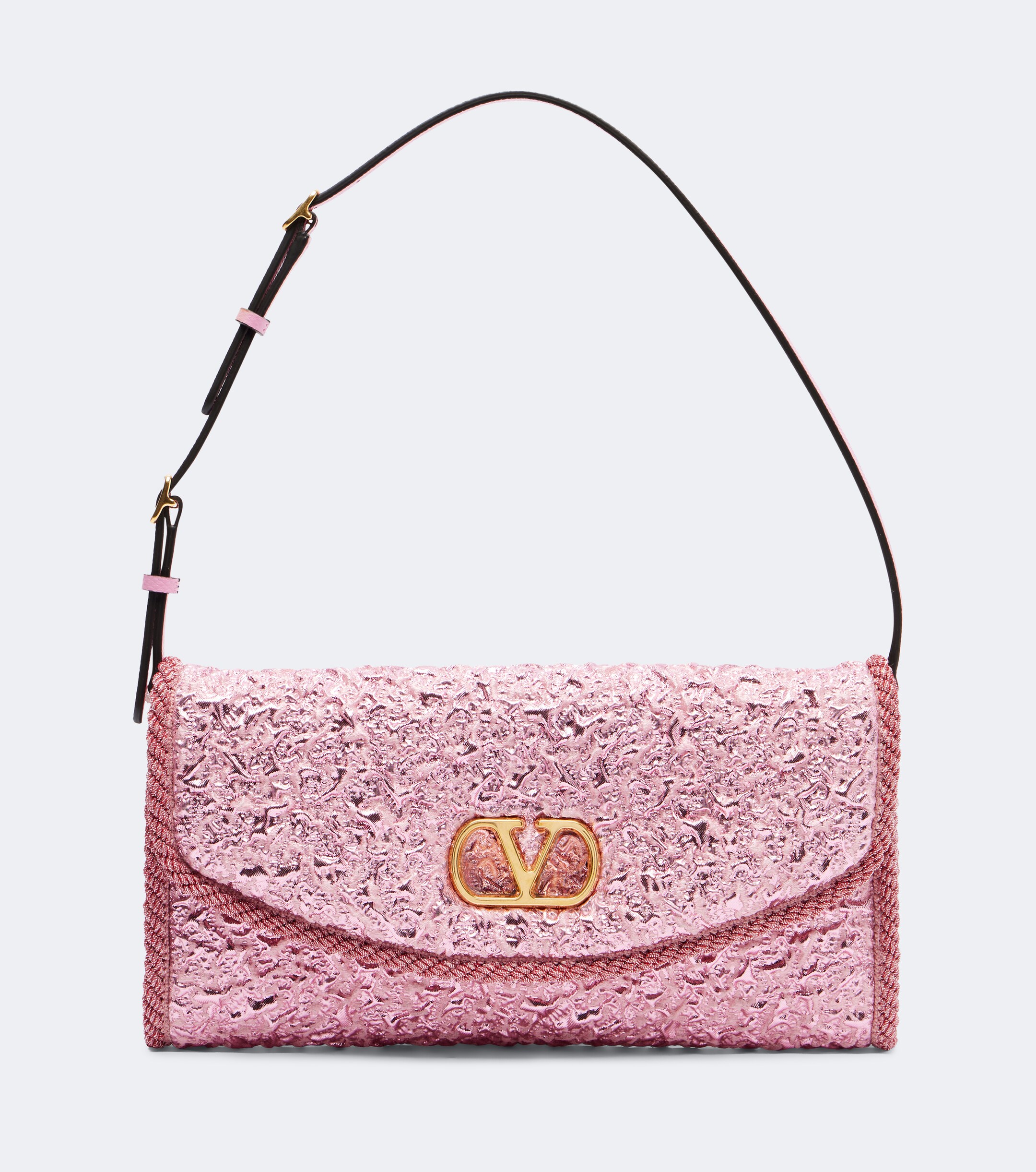 Valentino Garavani DeVain Small cloqué jacquard shoulder bag