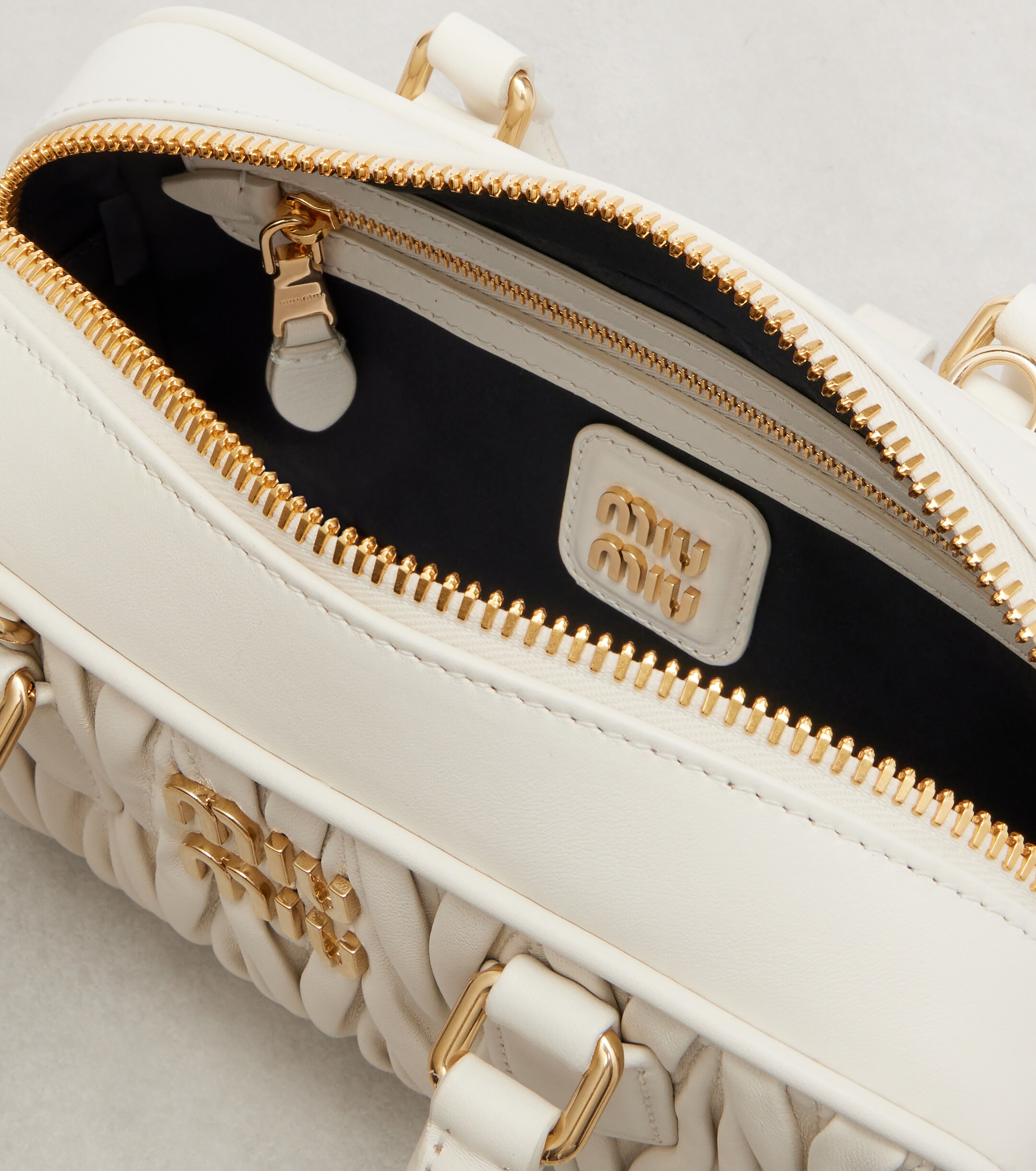 Miu Miu Arcadie Small leather top-handle bag