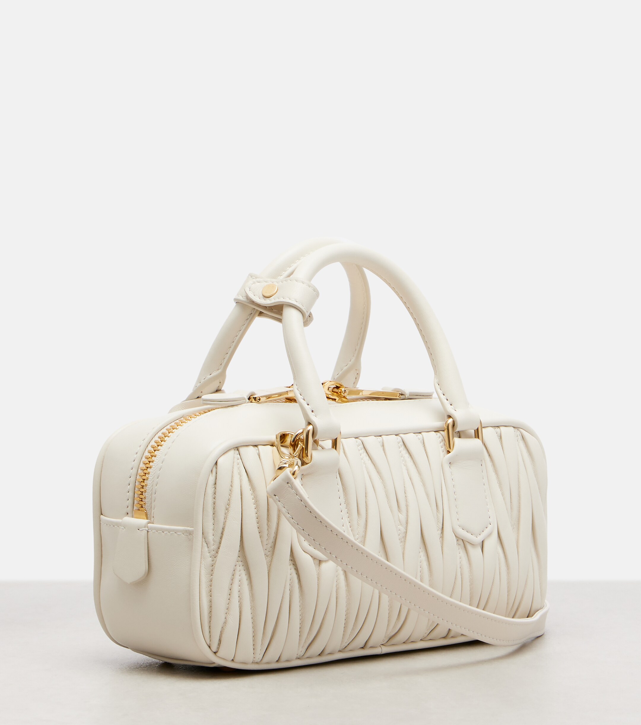 Miu Miu Arcadie Small leather top-handle bag