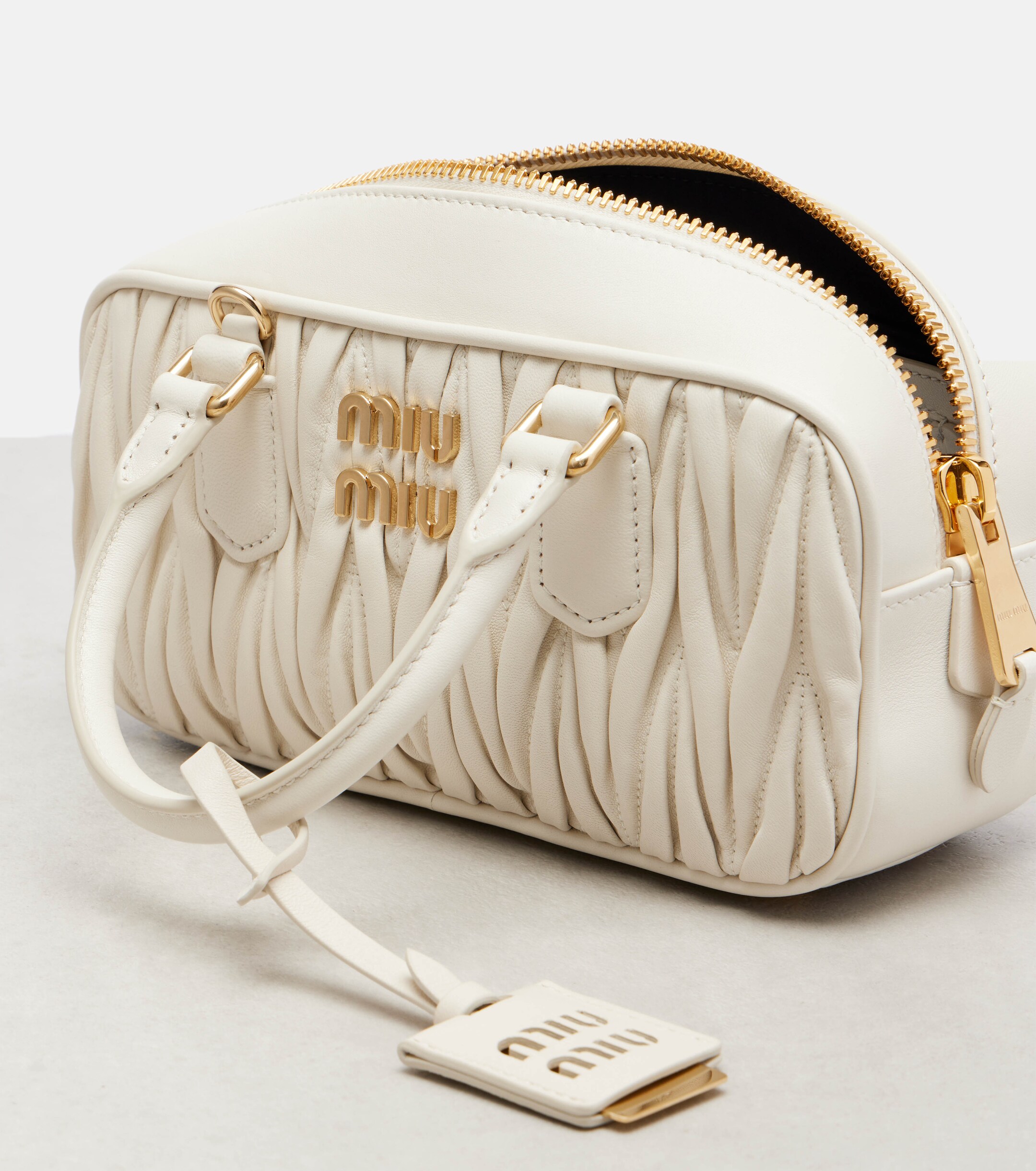 Miu Miu Arcadie Small leather top-handle bag