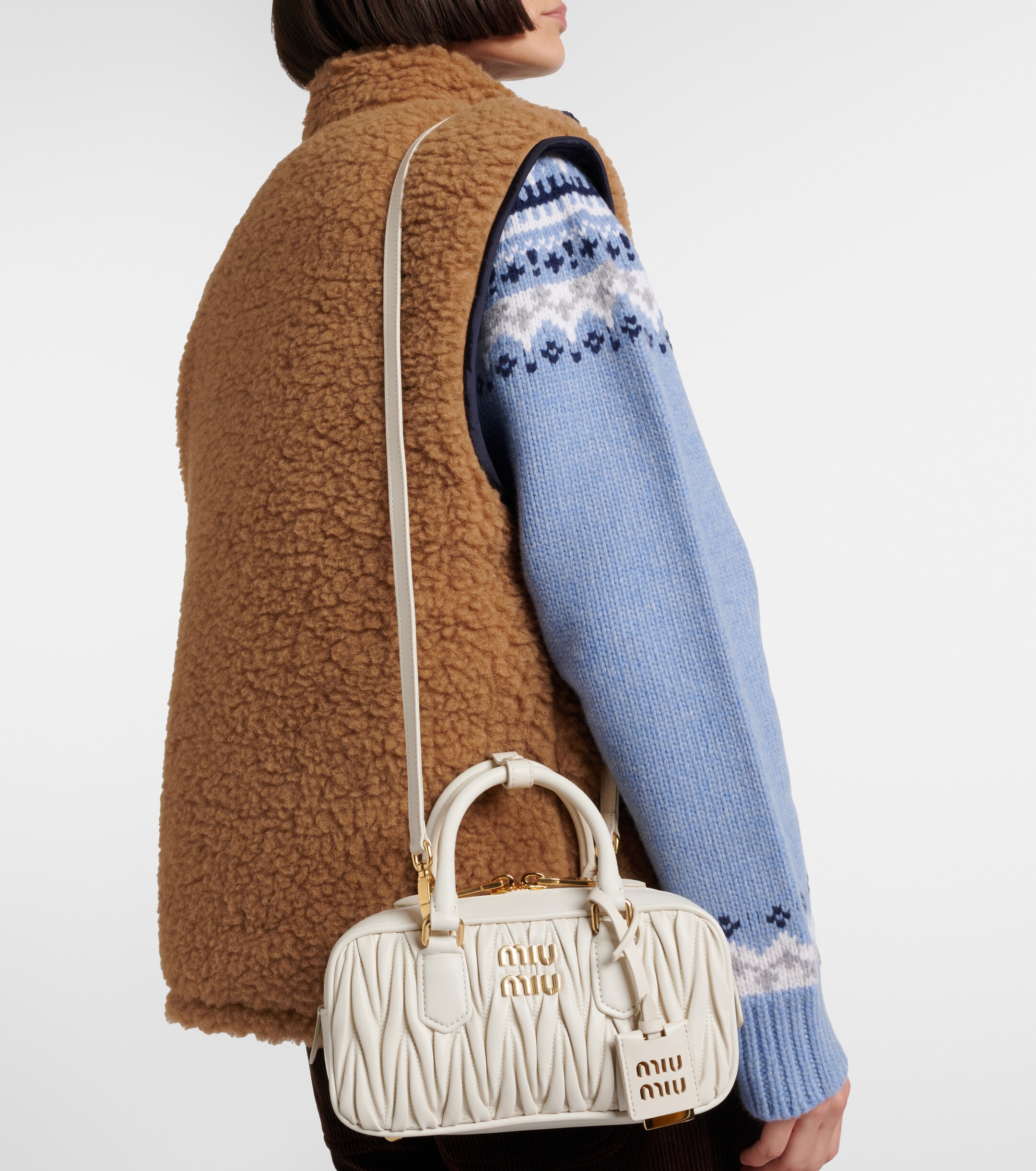 Miu Miu Arcadie Small leather top-handle bag