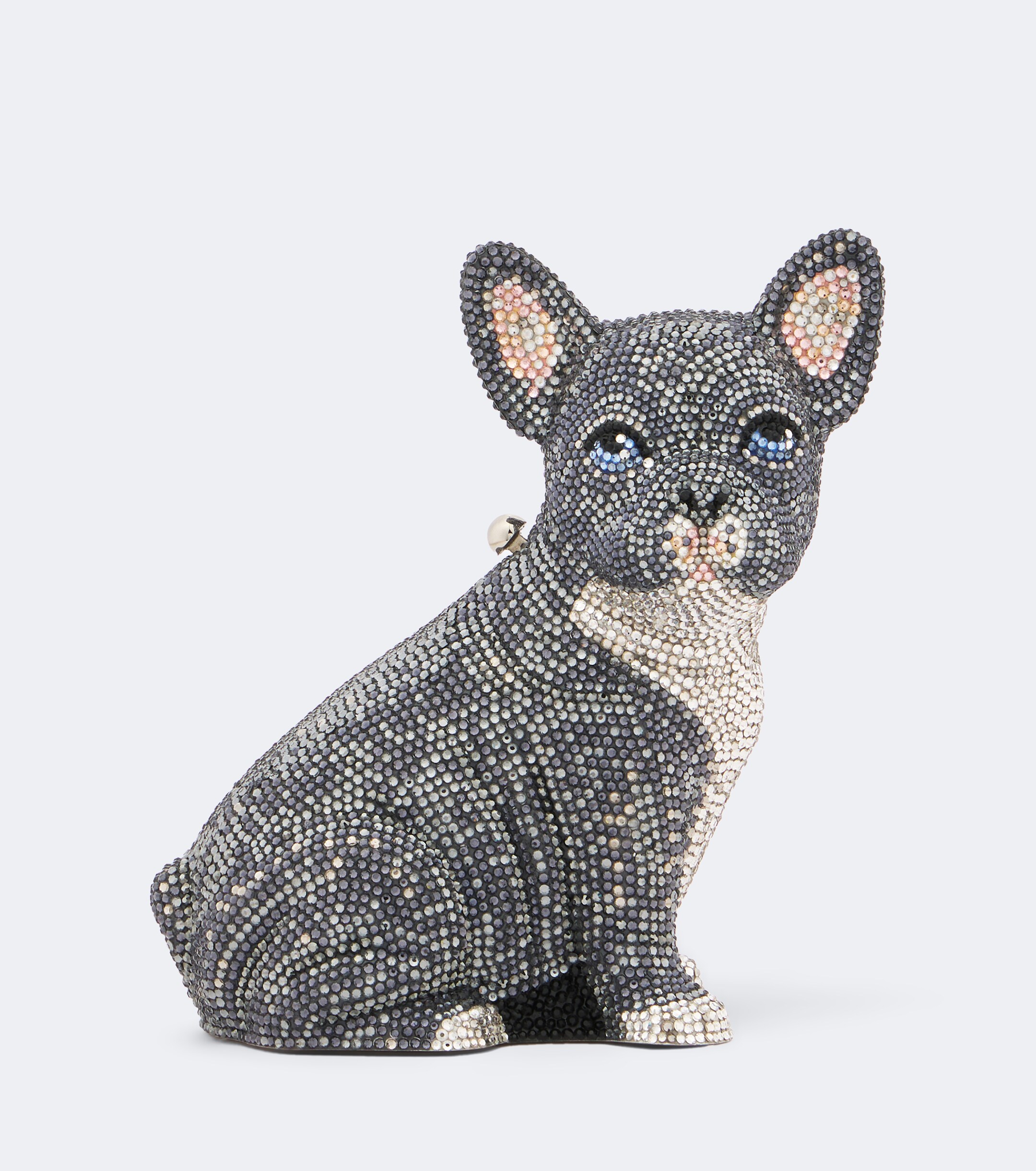 Judith Leiber Couture Judith Leiber Couture French Bulldog Louie embellished clutch