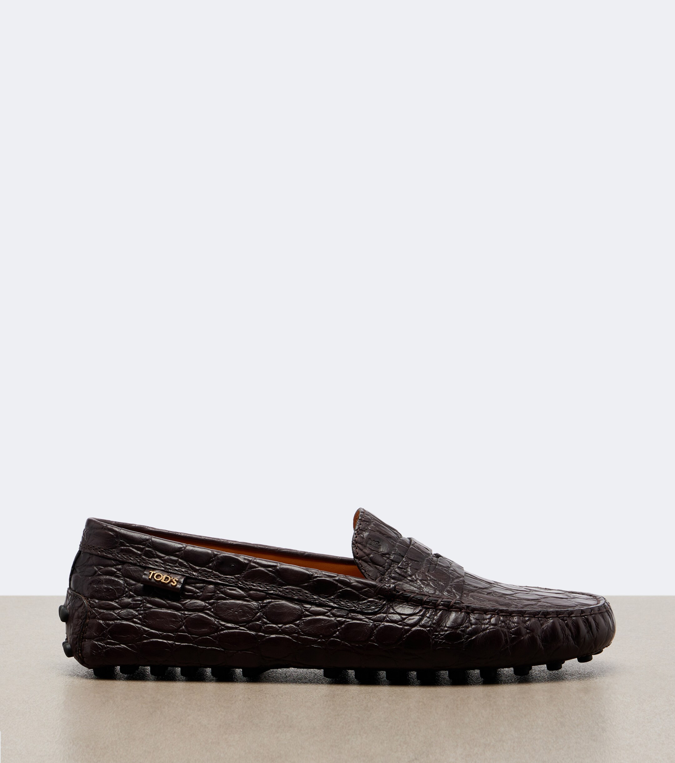 Tod's Tod's Gommino croc-effect leather driving shoes