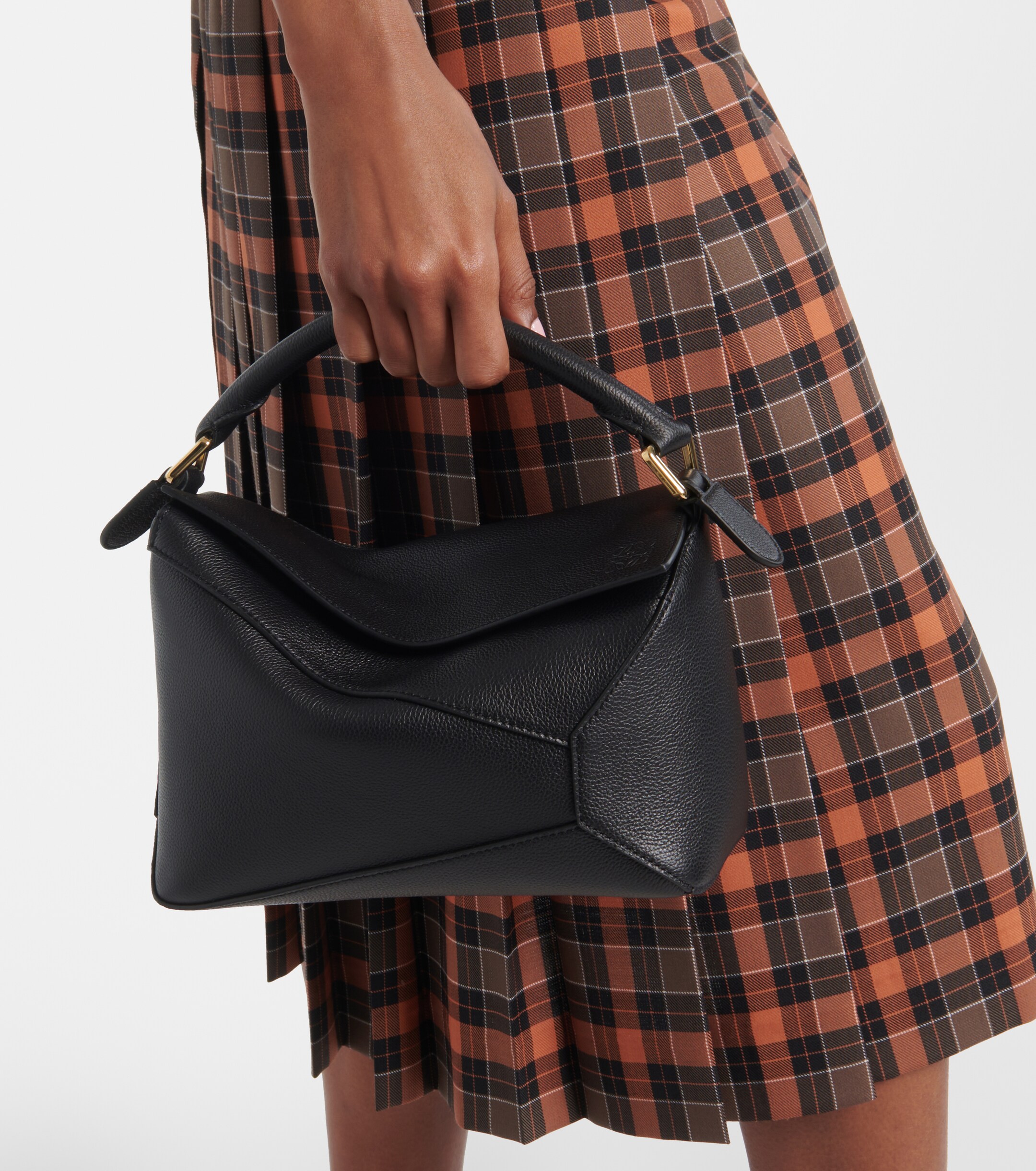 Loewe Puzzle Edge Small leather top-handle bag