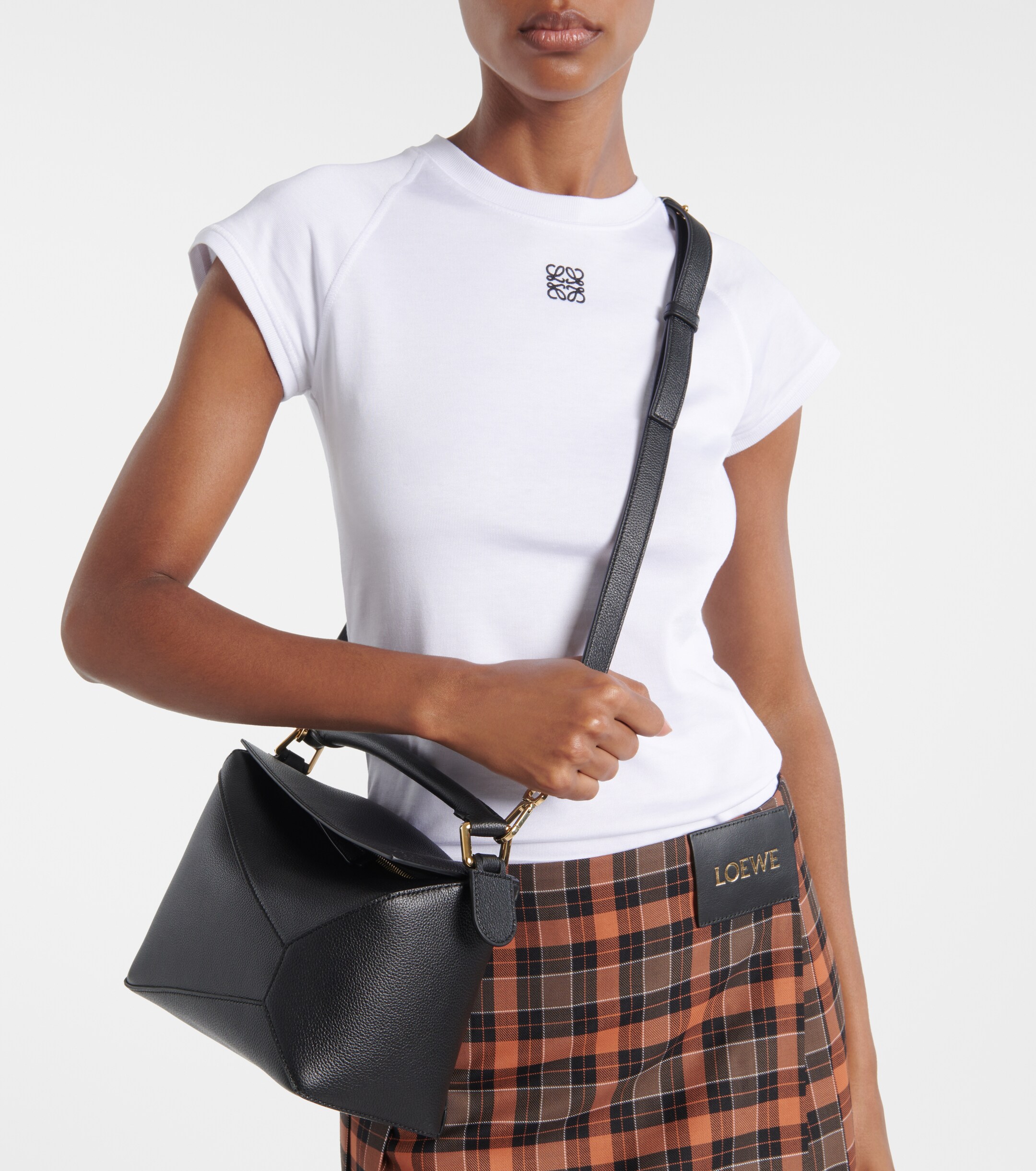 Loewe Puzzle Edge Small leather top-handle bag