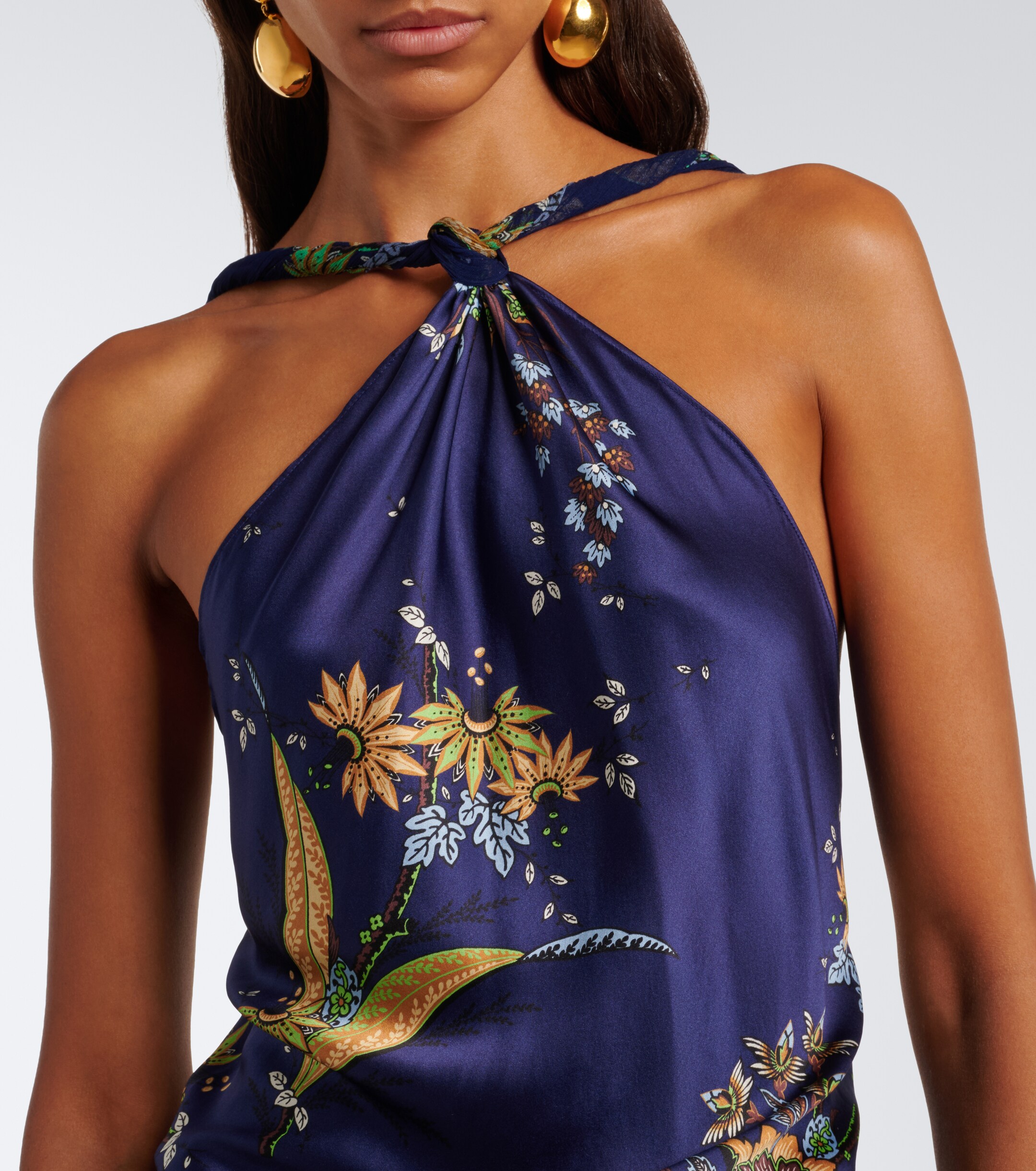 Staud Staud Charli printed silk-blend maxi dress
