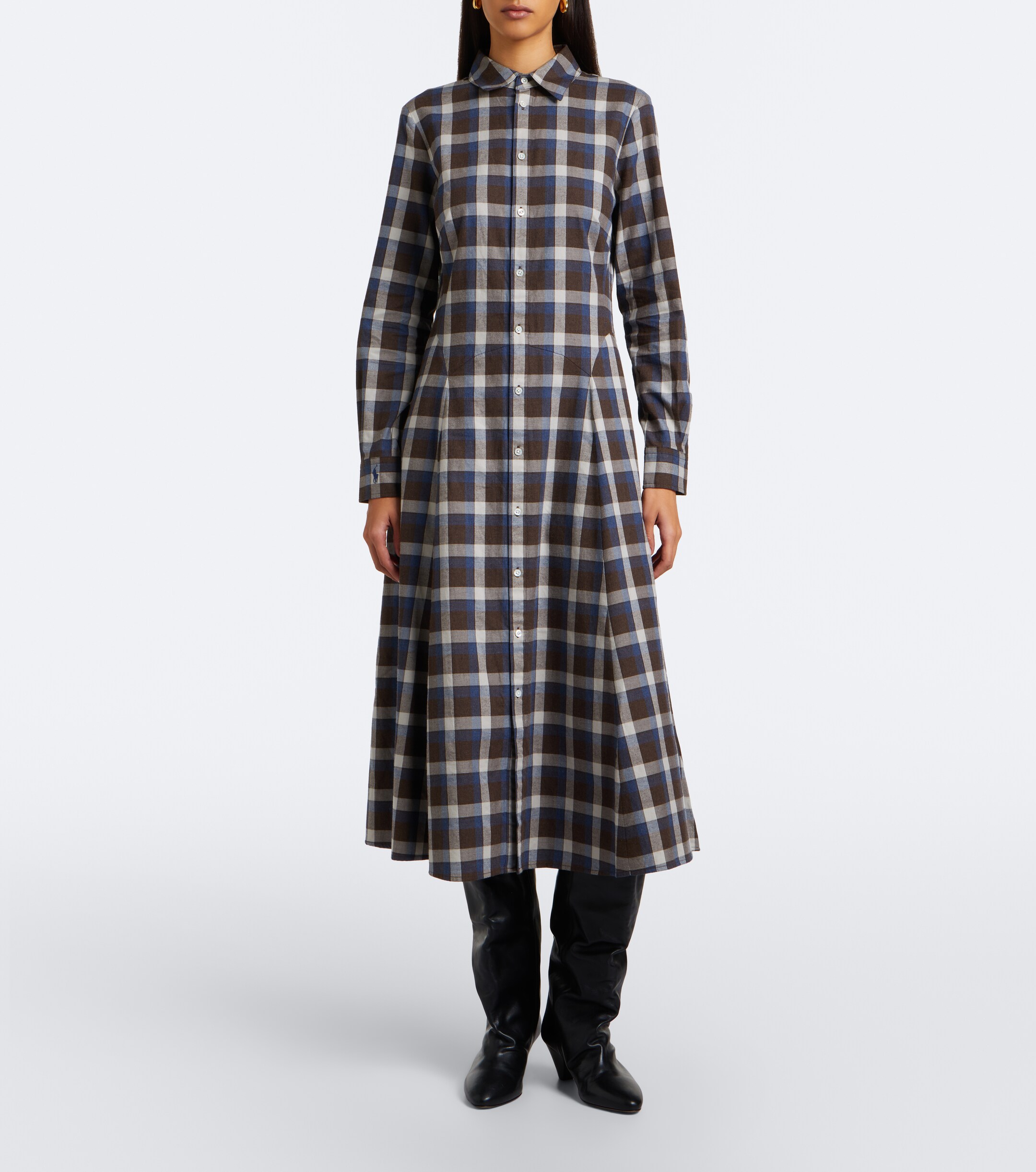 Polo Ralph Lauren Polo Ralph Lauren Plaid cotton twill shirt dress