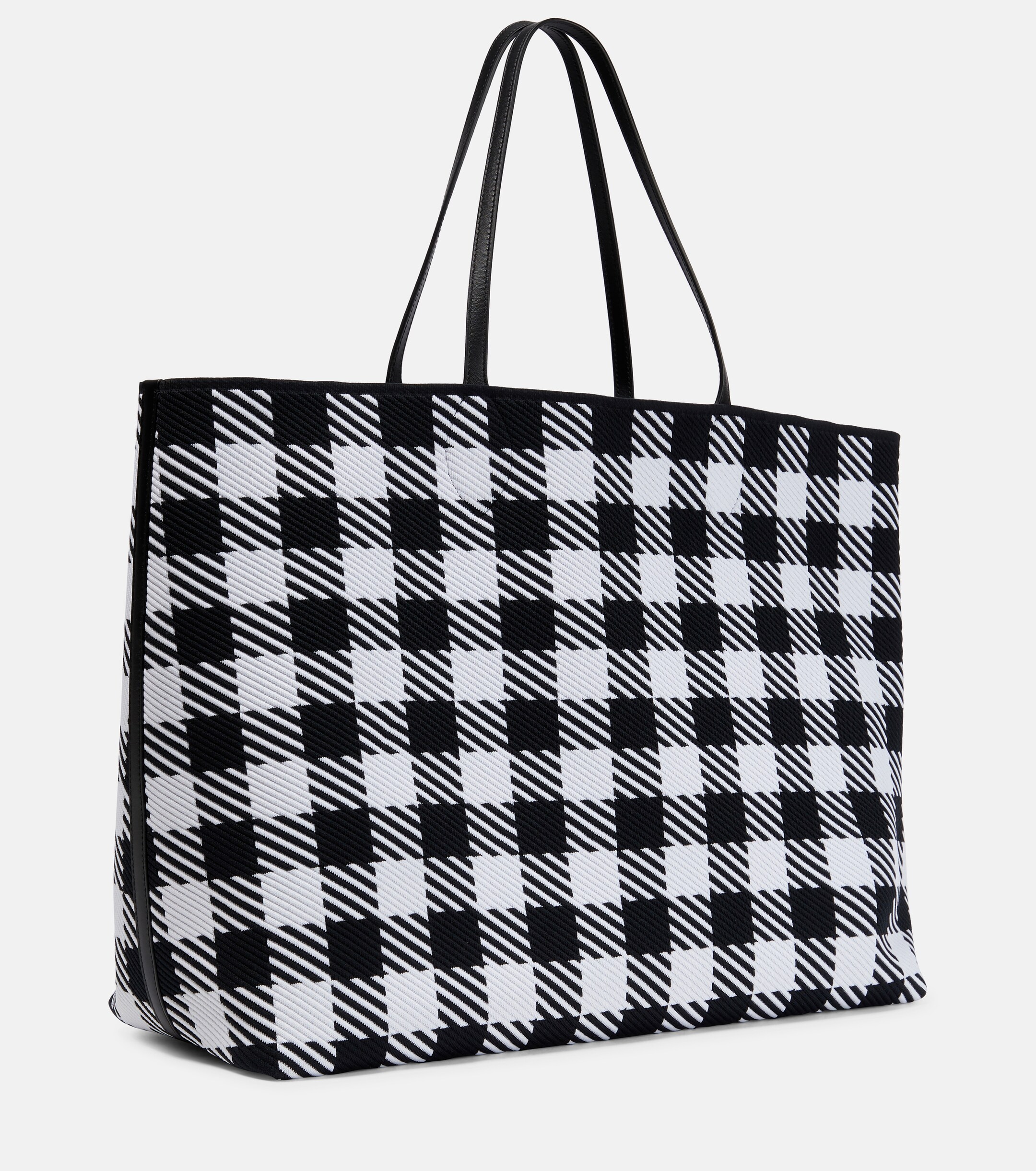 Alaïa Logo checked tote