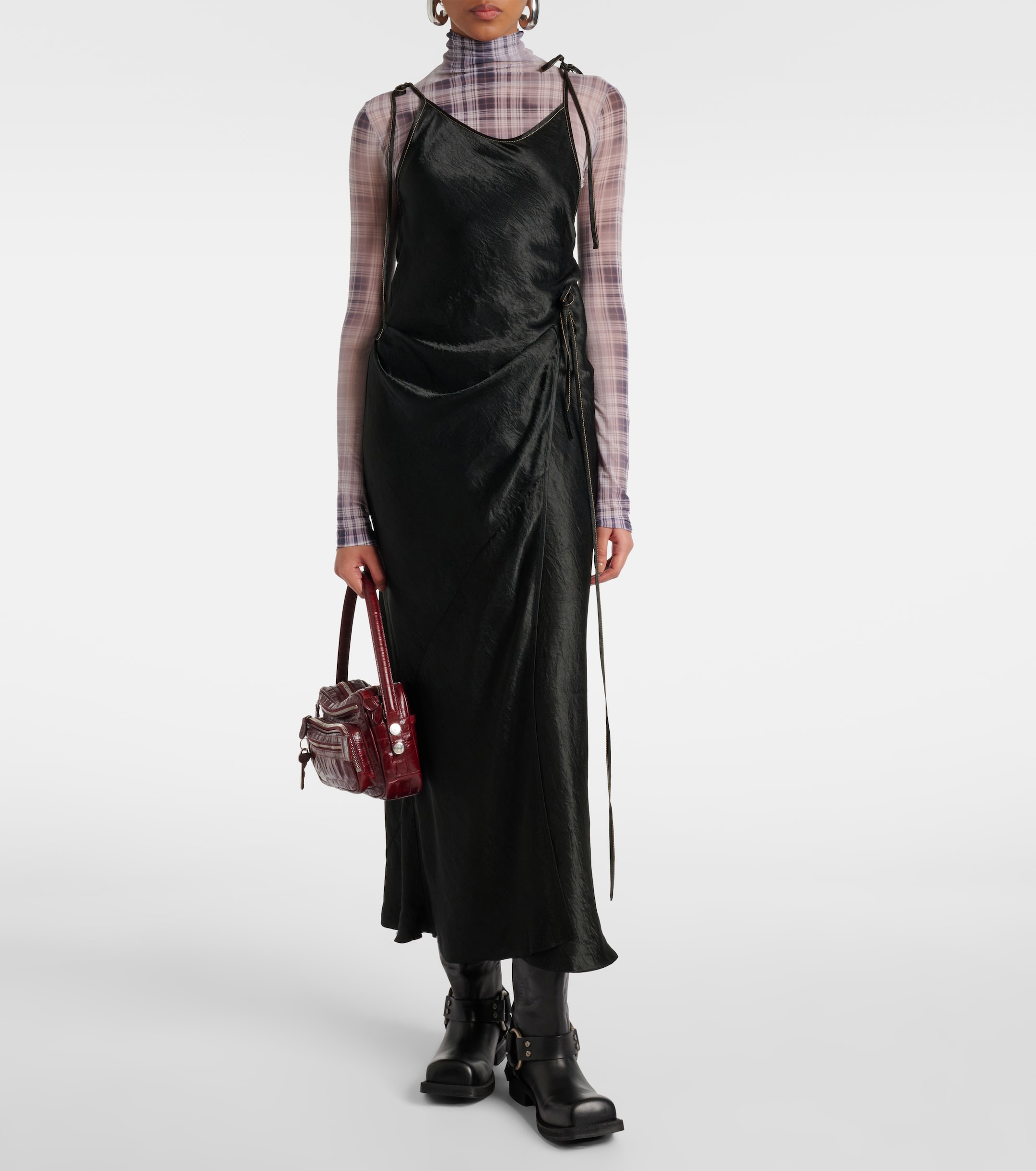 Acne Studios Satin maxi dress