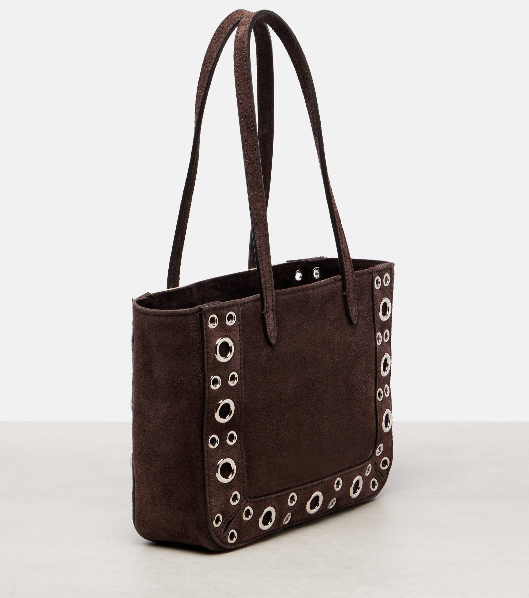 Valentino Garavani Nellcôte Mini embellished suede tote bag thumbnail