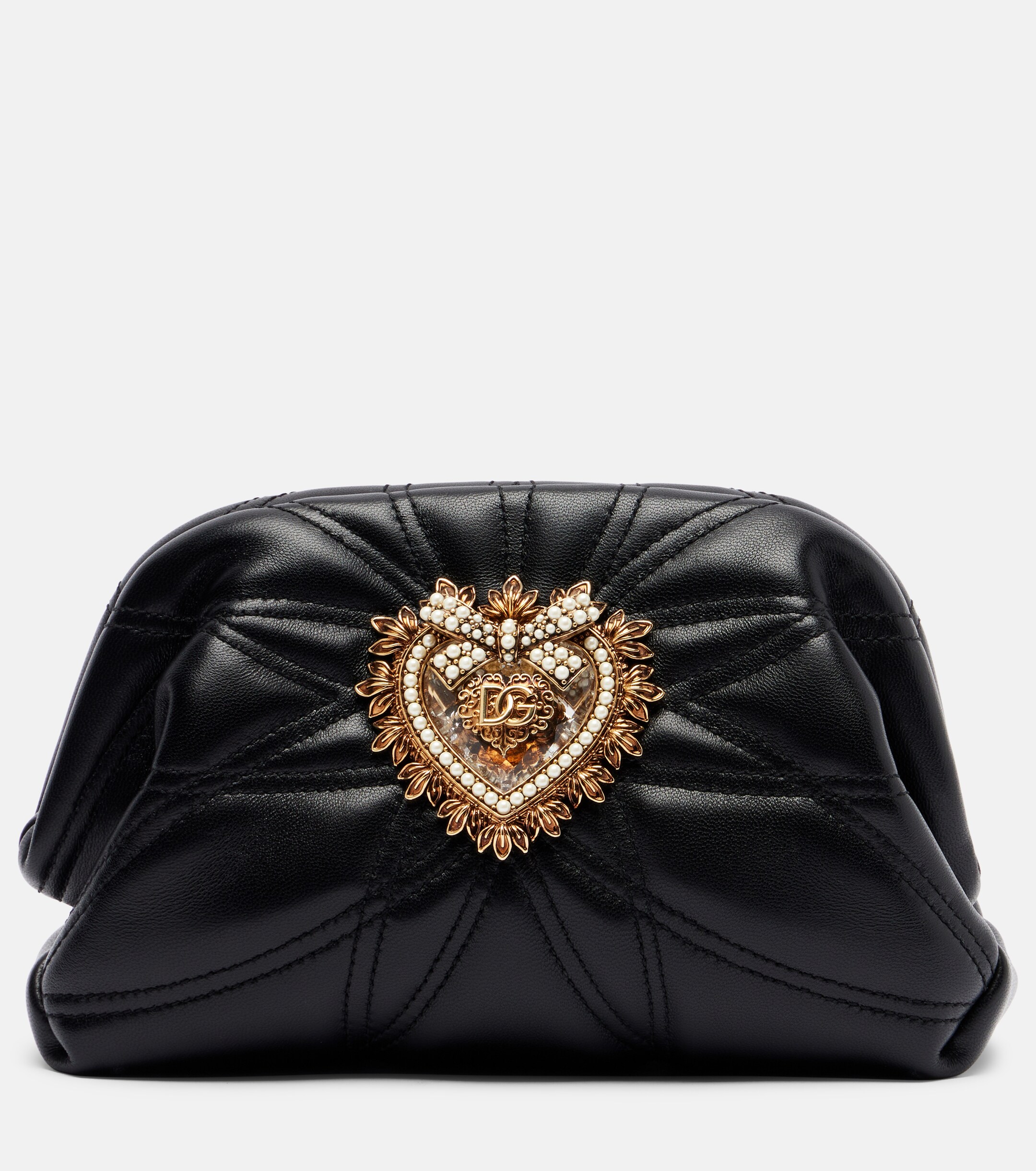 Dolce&Gabbana Devotion Small leather shoulder bag
