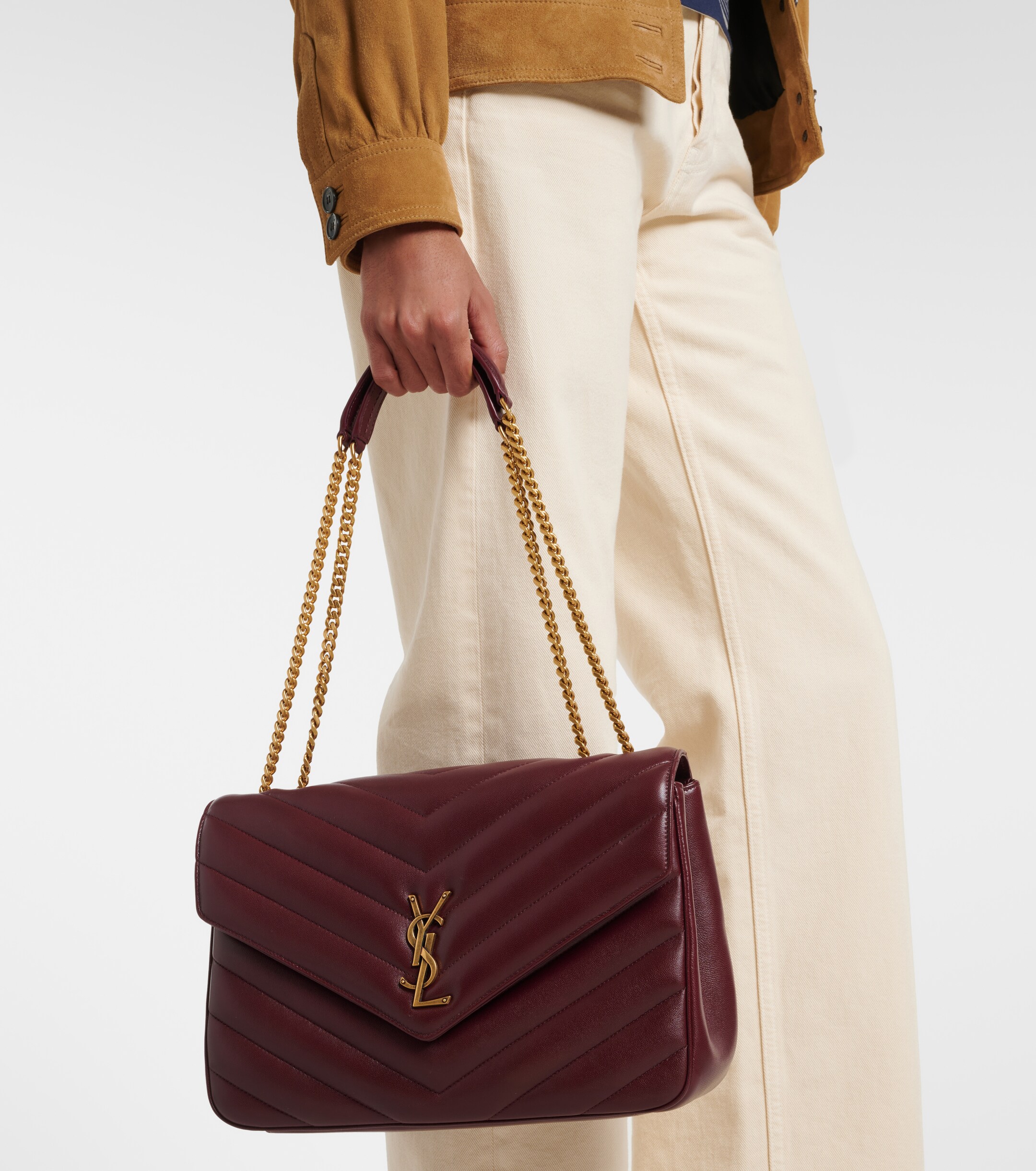 Saint Laurent Loulou Large leather shoulder bag