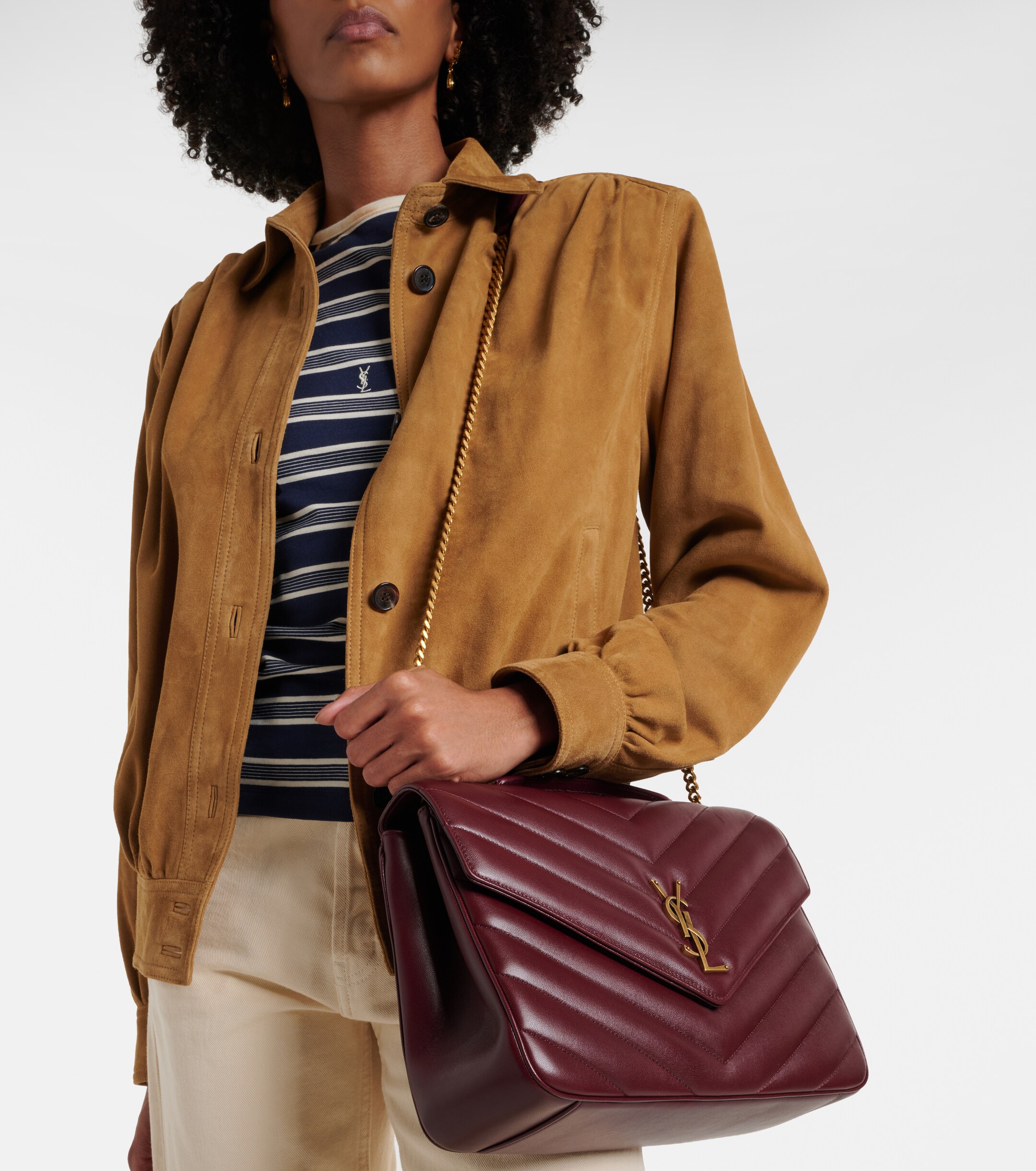 Saint Laurent Loulou Large leather shoulder bag