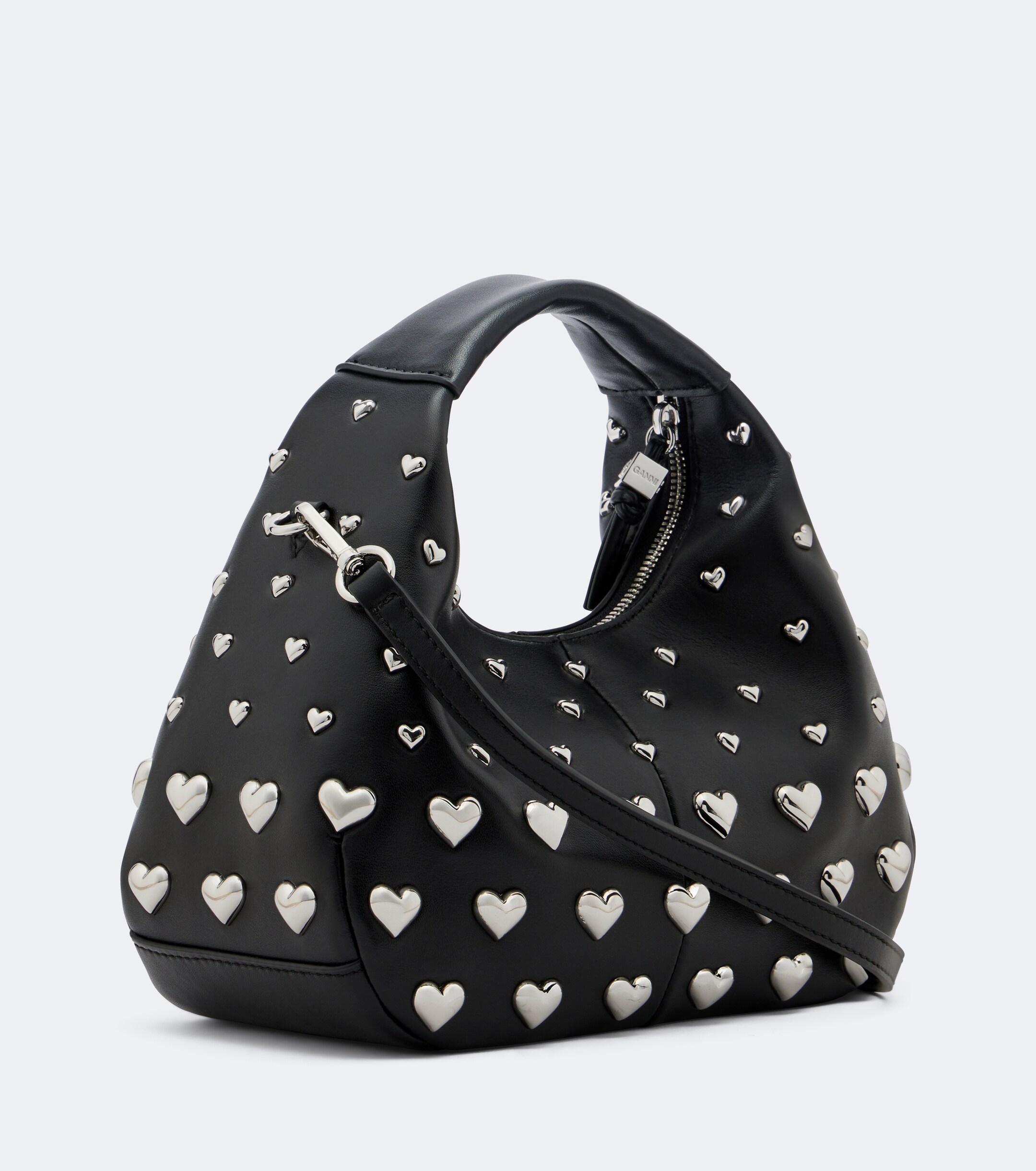 GANNI Mini studded top-handle bag