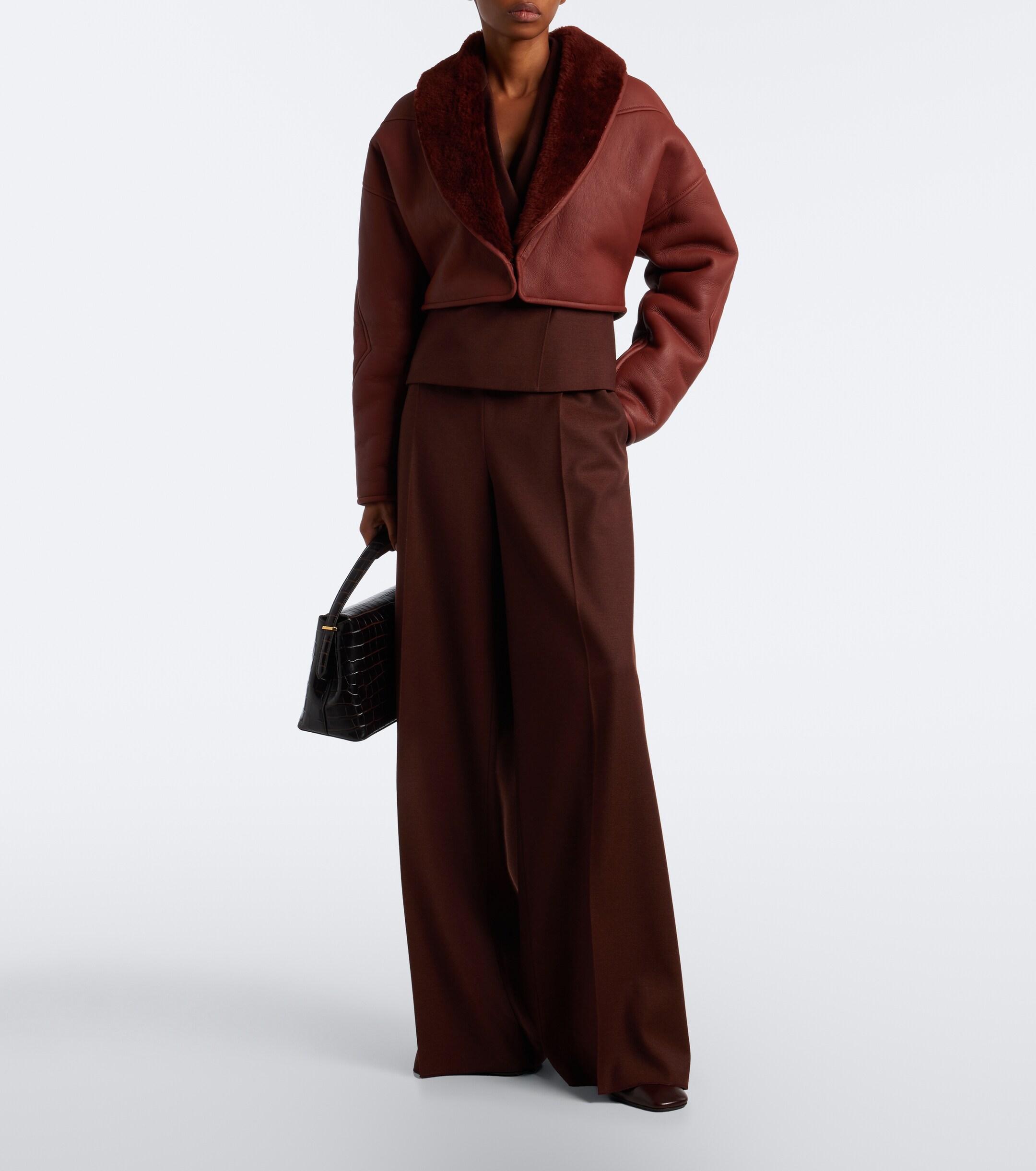 Max Mara Max Mara Virgin wool wide-leg pants