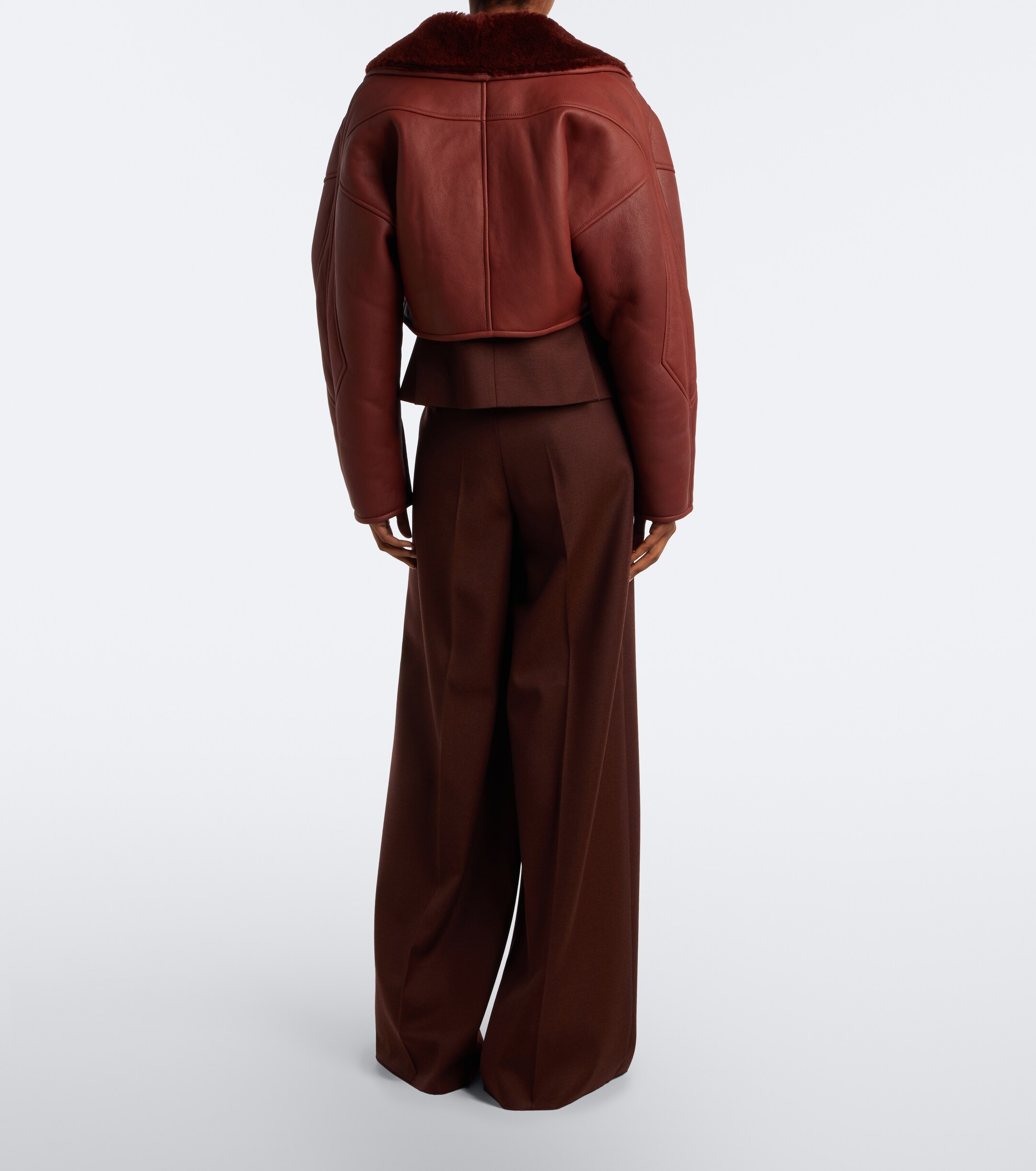 Max Mara Max Mara Virgin wool wide-leg pants