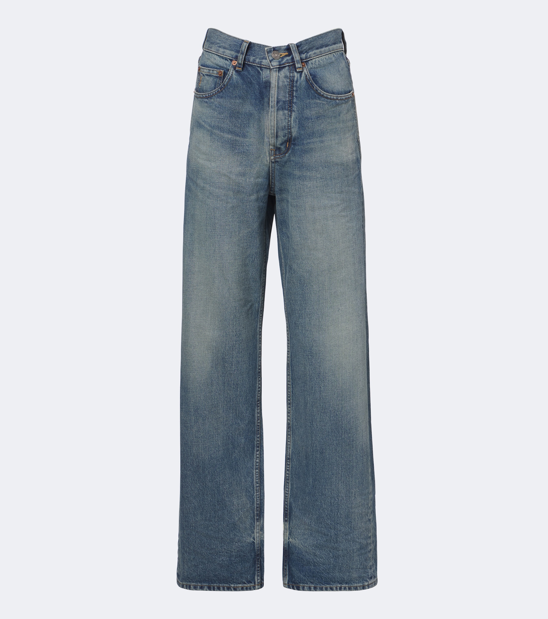 Saint Laurent Saint Laurent V-Waist wide-leg jeans