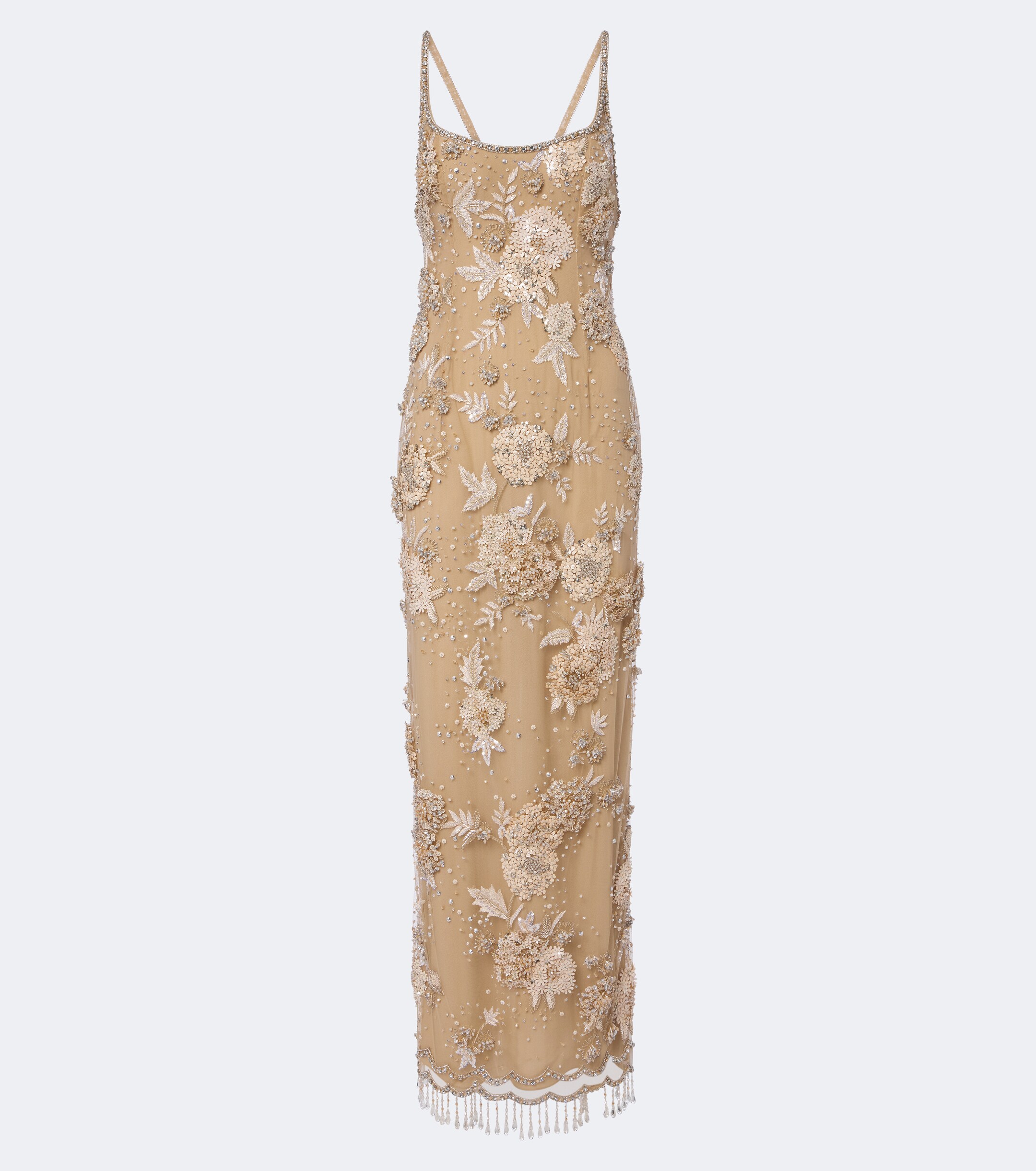 GEORGES HOBEIKA Georges Hobeika Embellished open-back tulle gown
