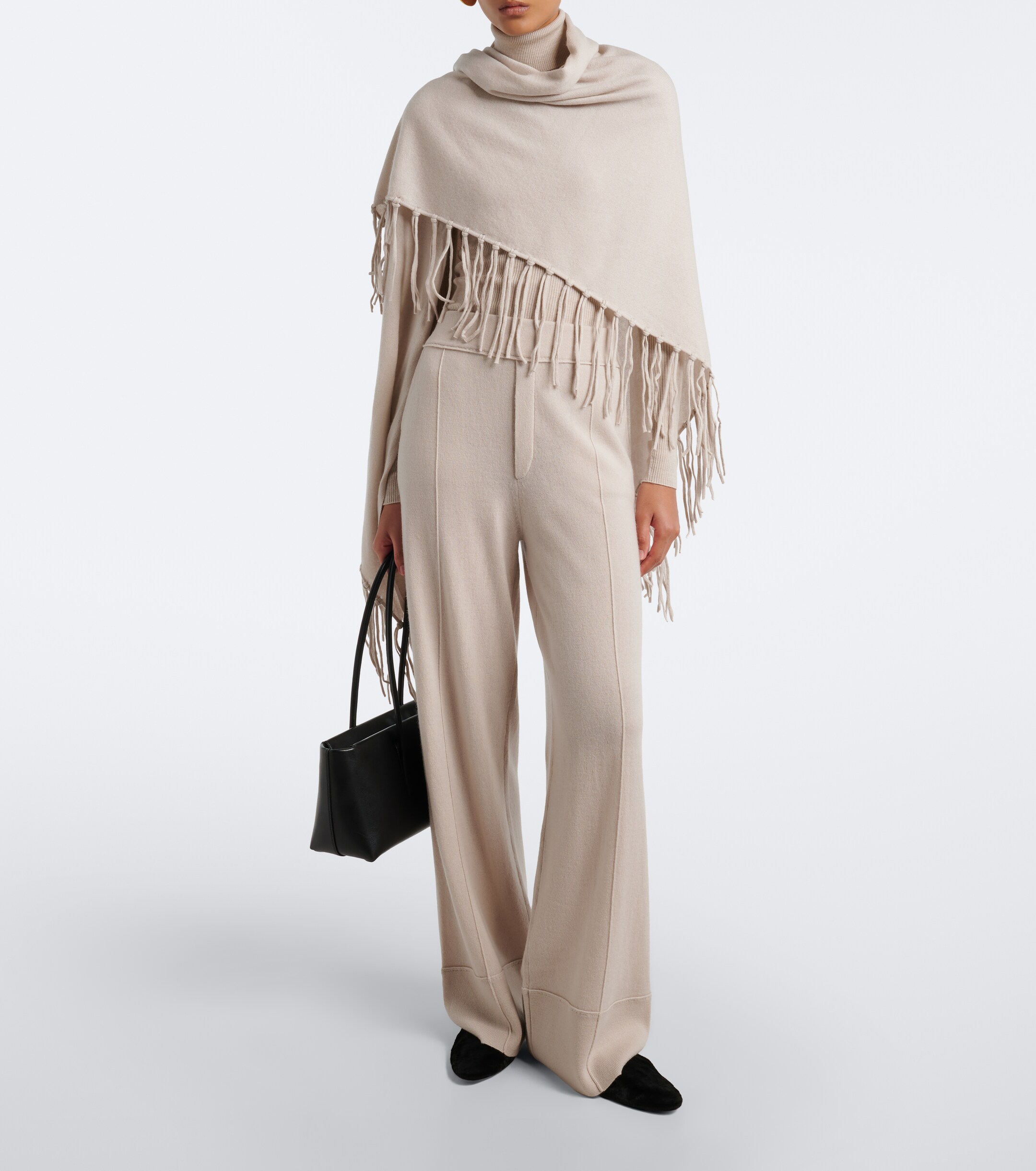 Jardin des Orangers Jardin des Orangers Fringed wool and cashmere shawl