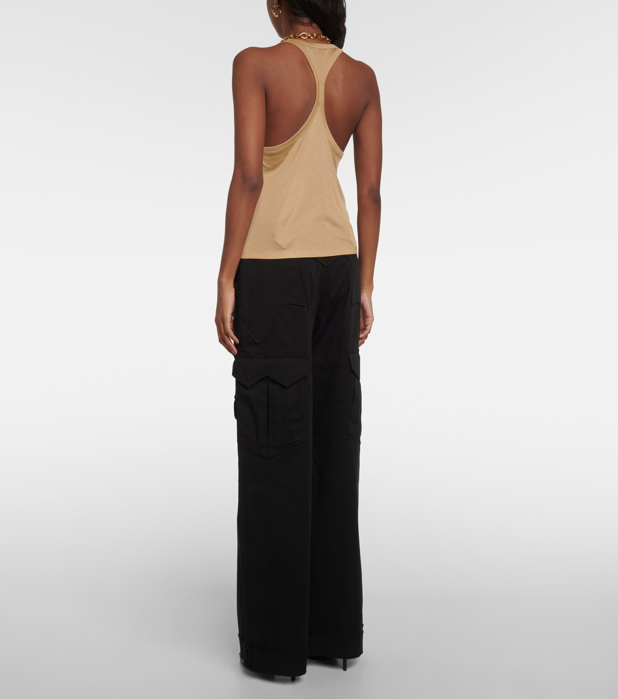 Tom Ford Micro-Rib silk jersey tank top
