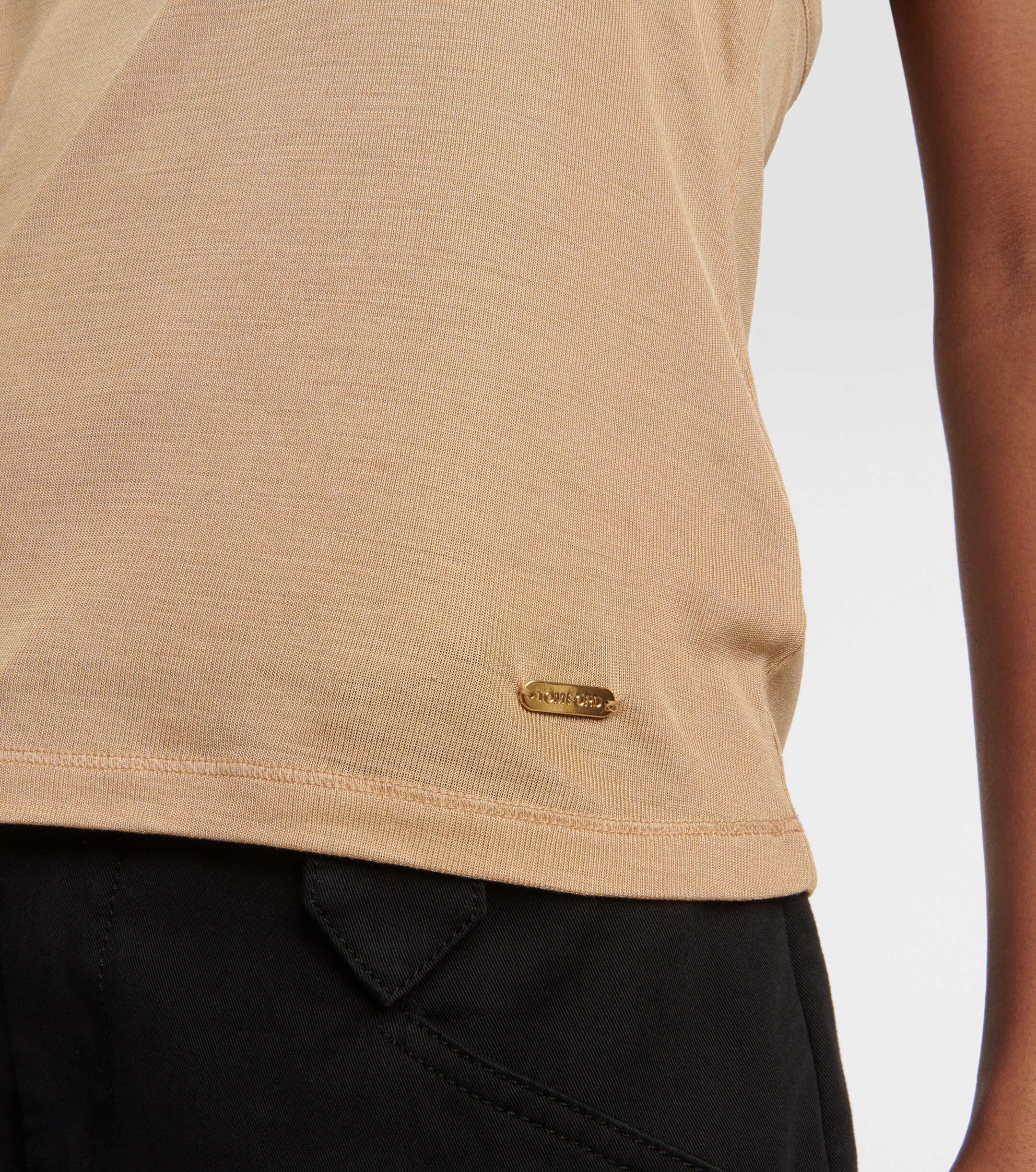 Tom Ford Micro-Rib silk jersey tank top