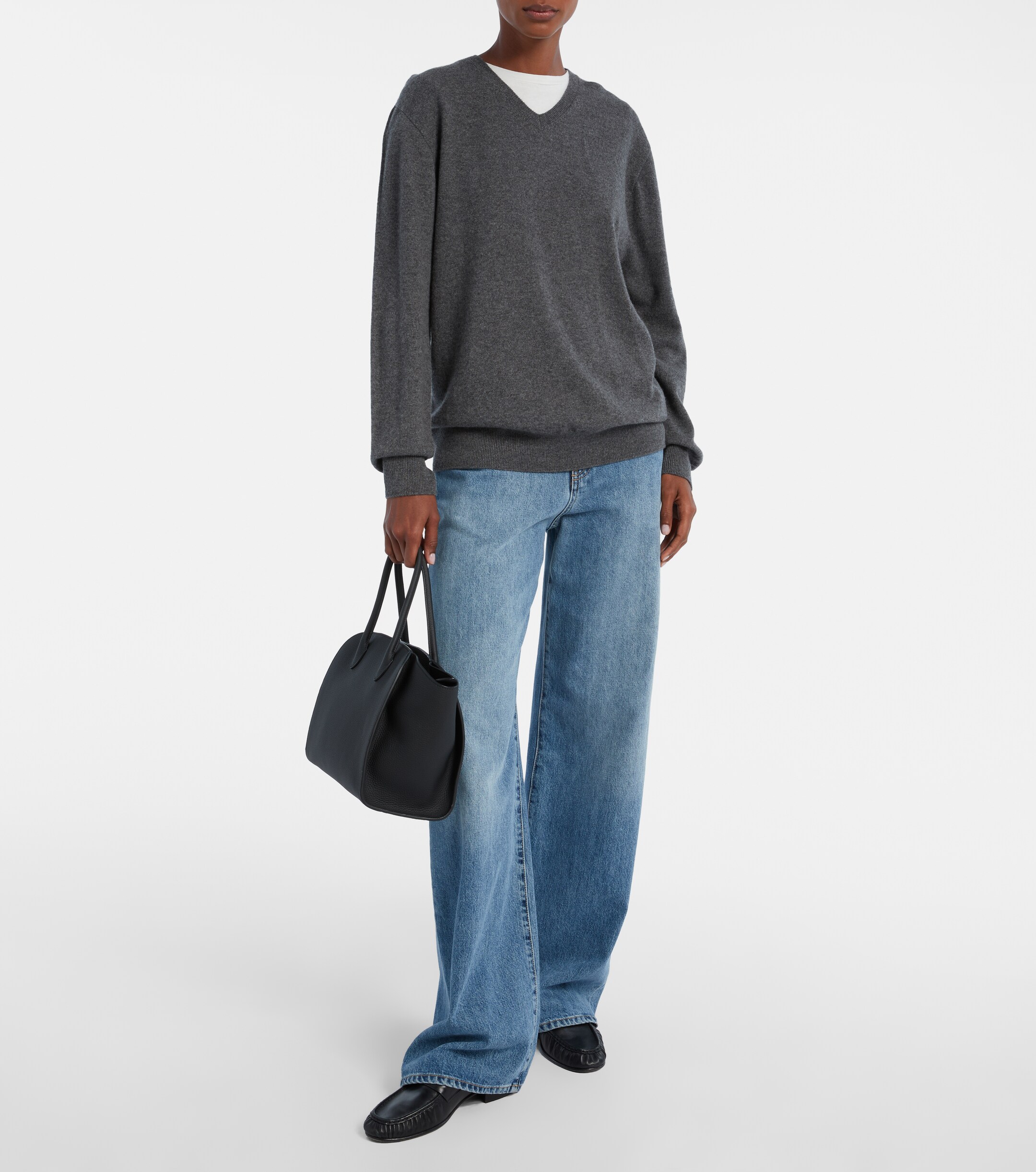 The Row Marlo 12 leather tote bag