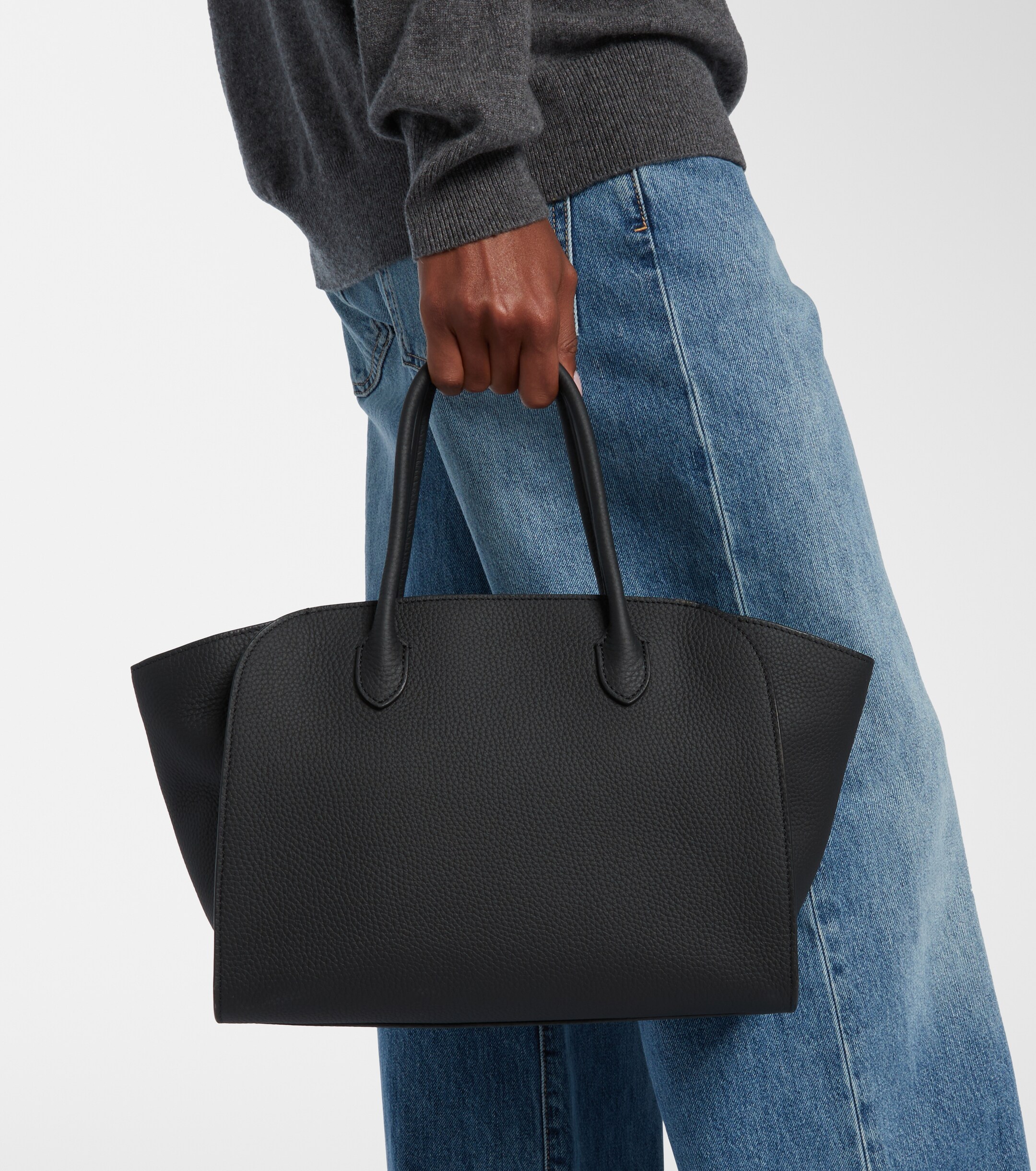 The Row Marlo 12 leather tote bag