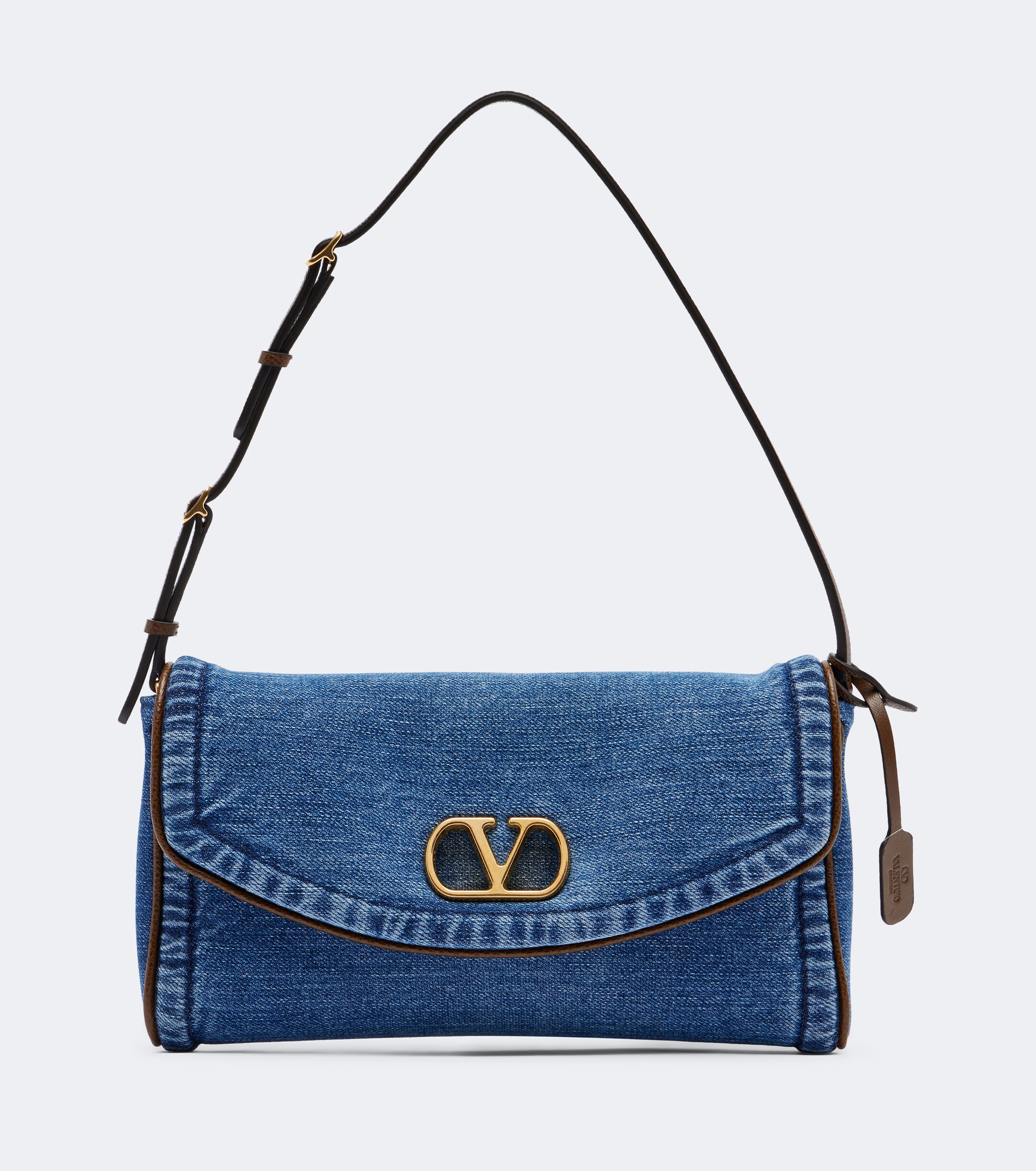 Valentino Garavani DeVain Small denim shoulder bag