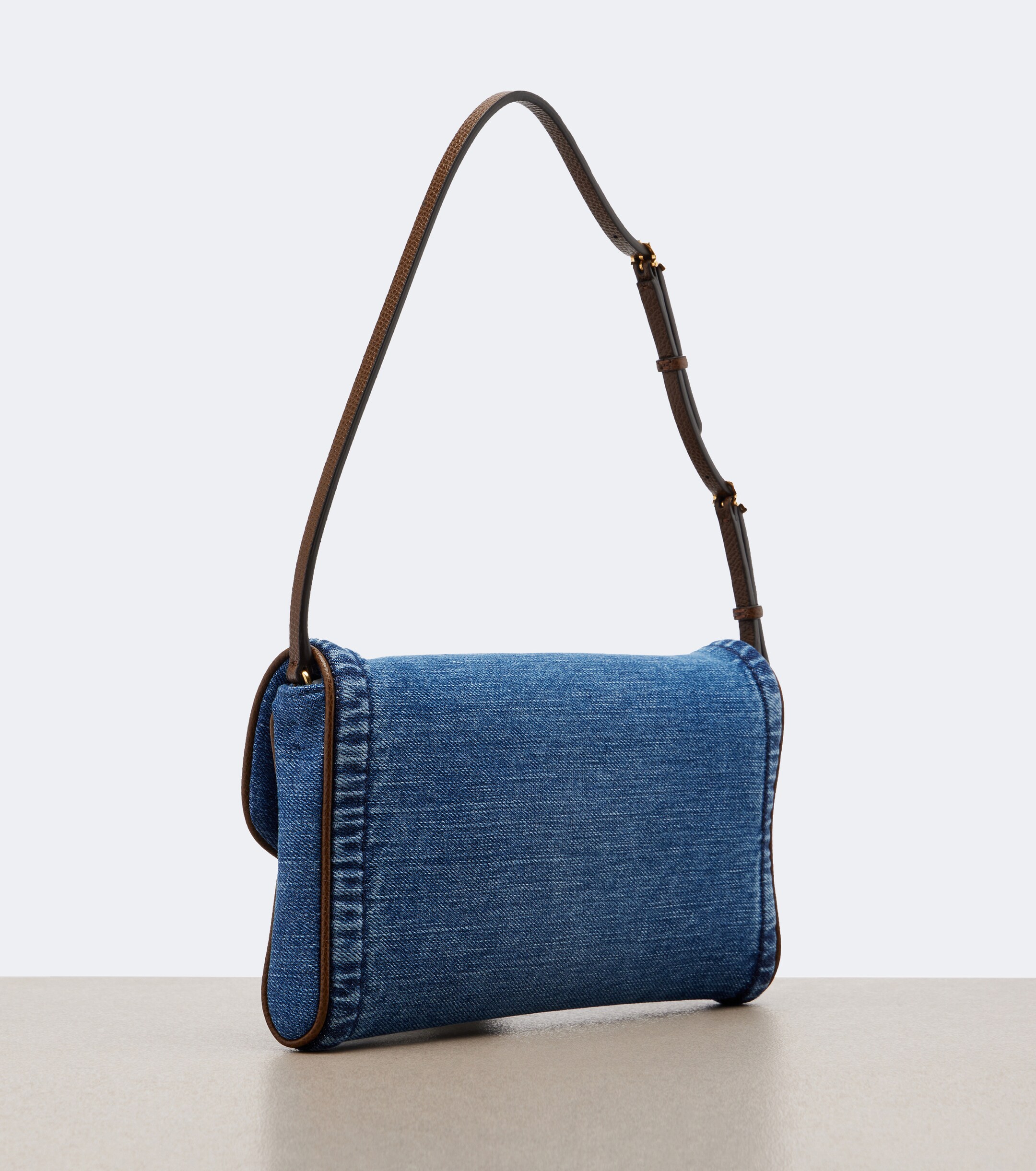 Valentino Garavani DeVain Small denim shoulder bag thumbnail