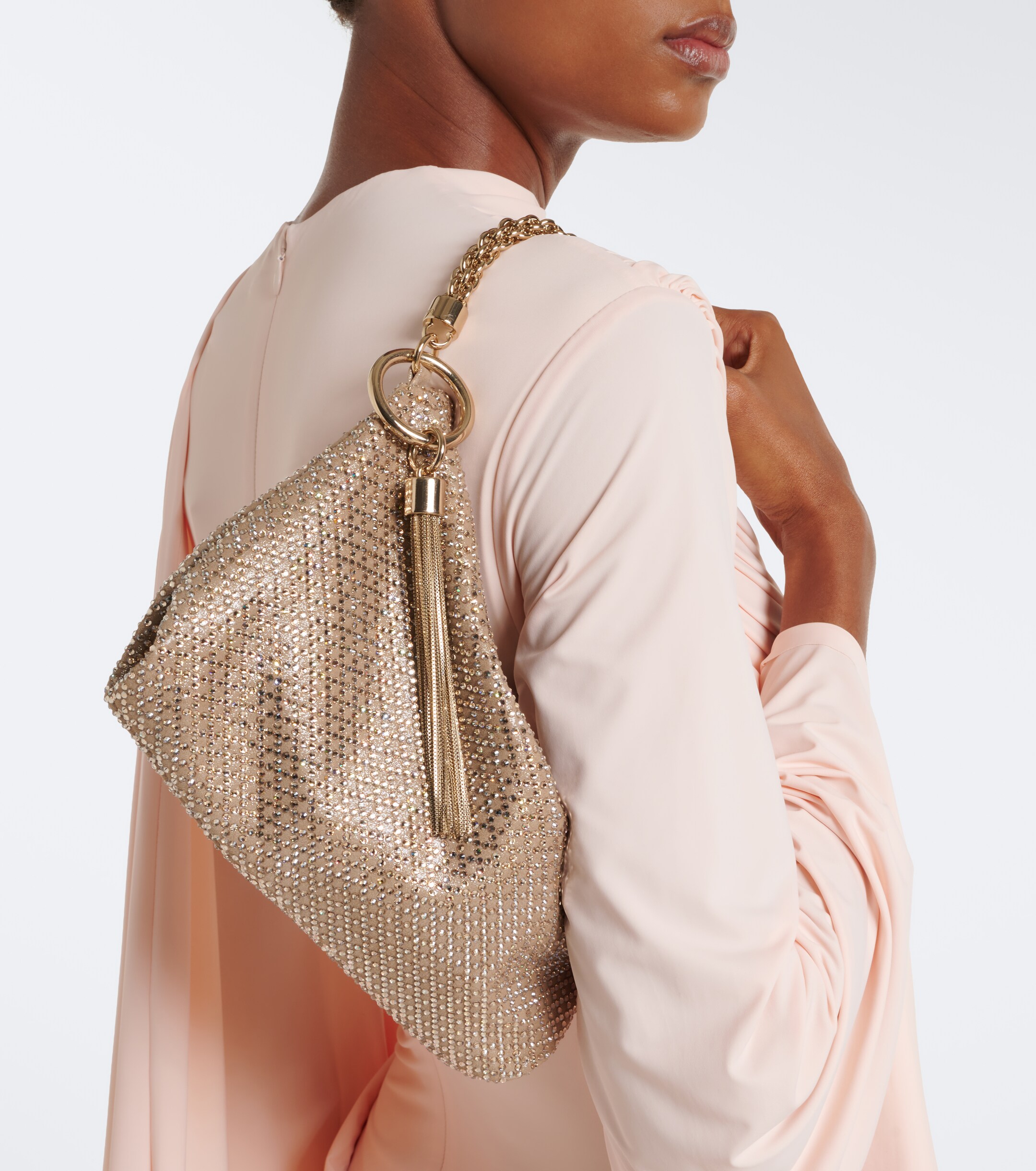 JIMMY CHOO Callie Medium embellished clutch