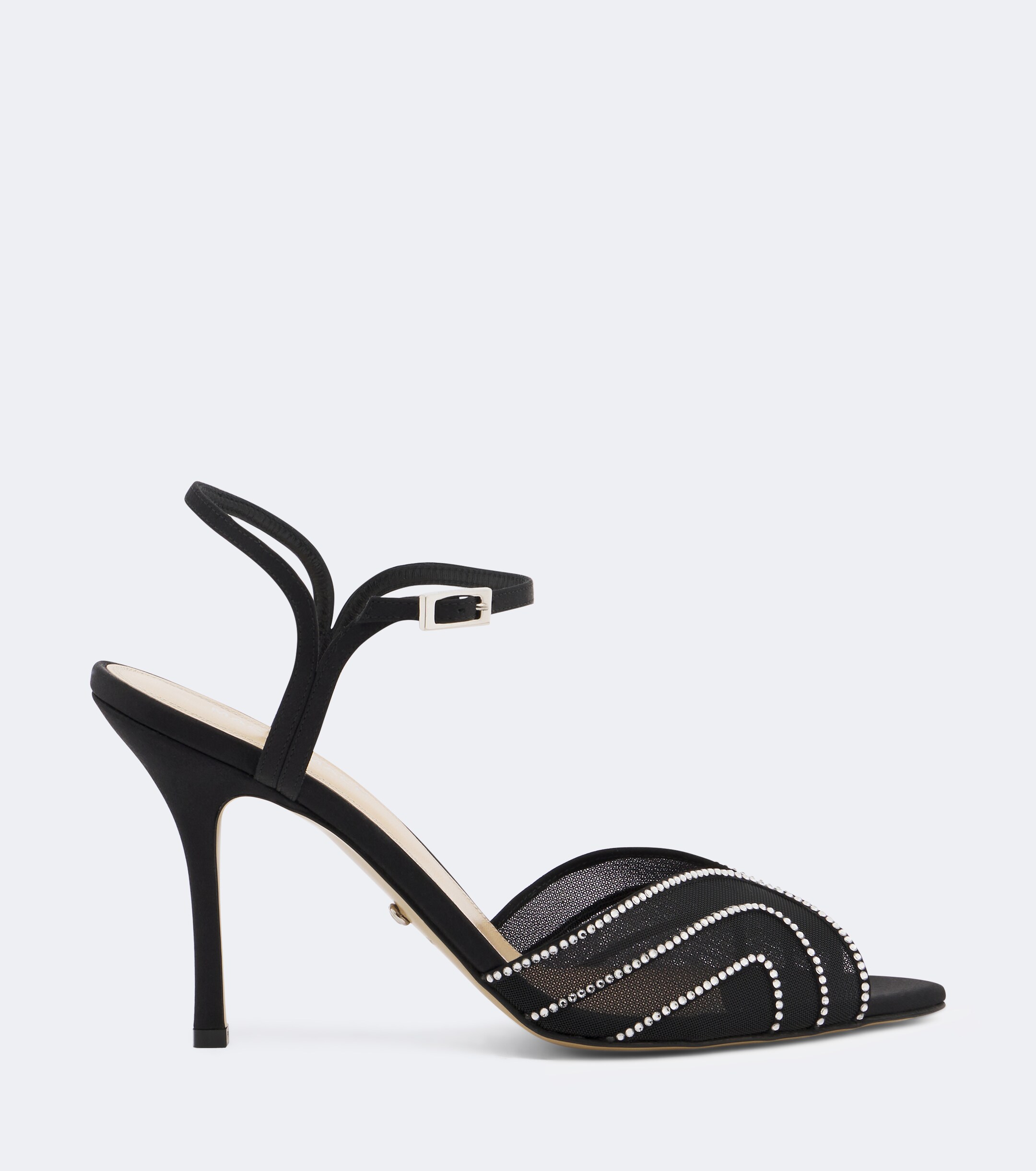 MACH & MACH Mach & Mach Rainbow embellished mesh sandals