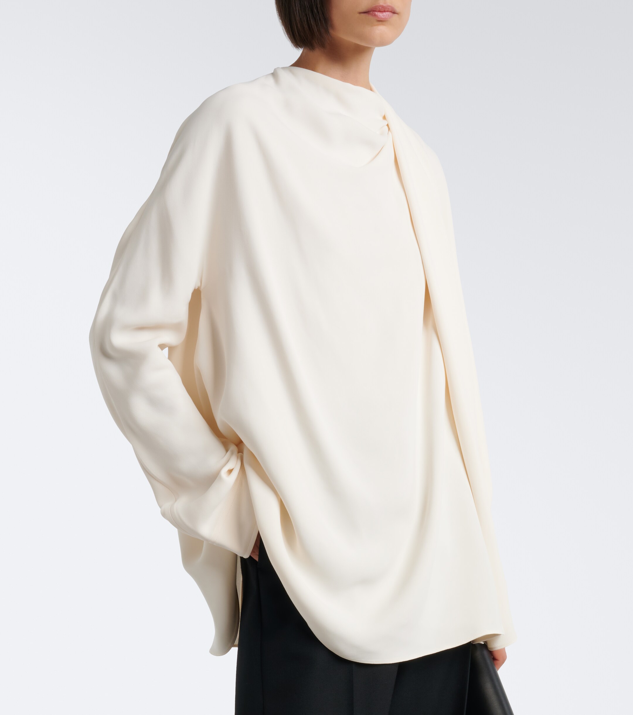 TOTEME Toteme Draped cady blouse