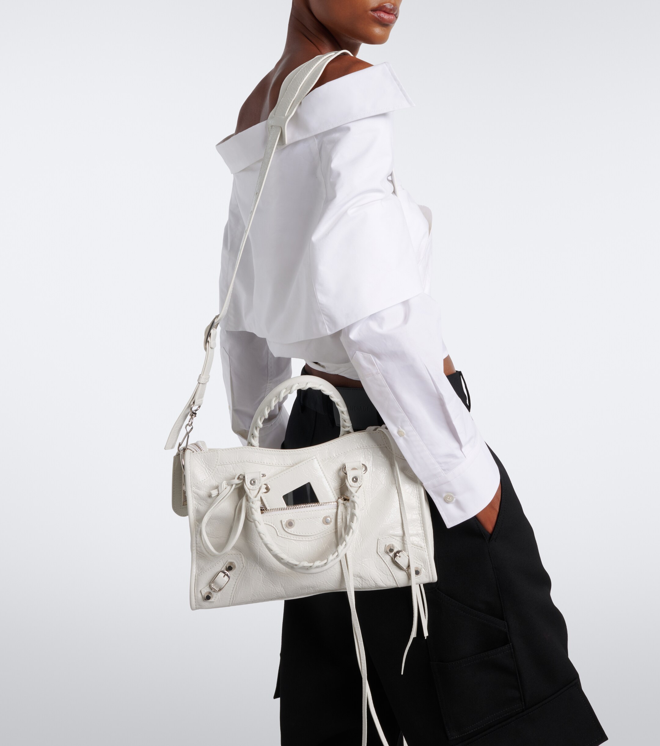 Balenciaga Le City Small leather top-handle bag