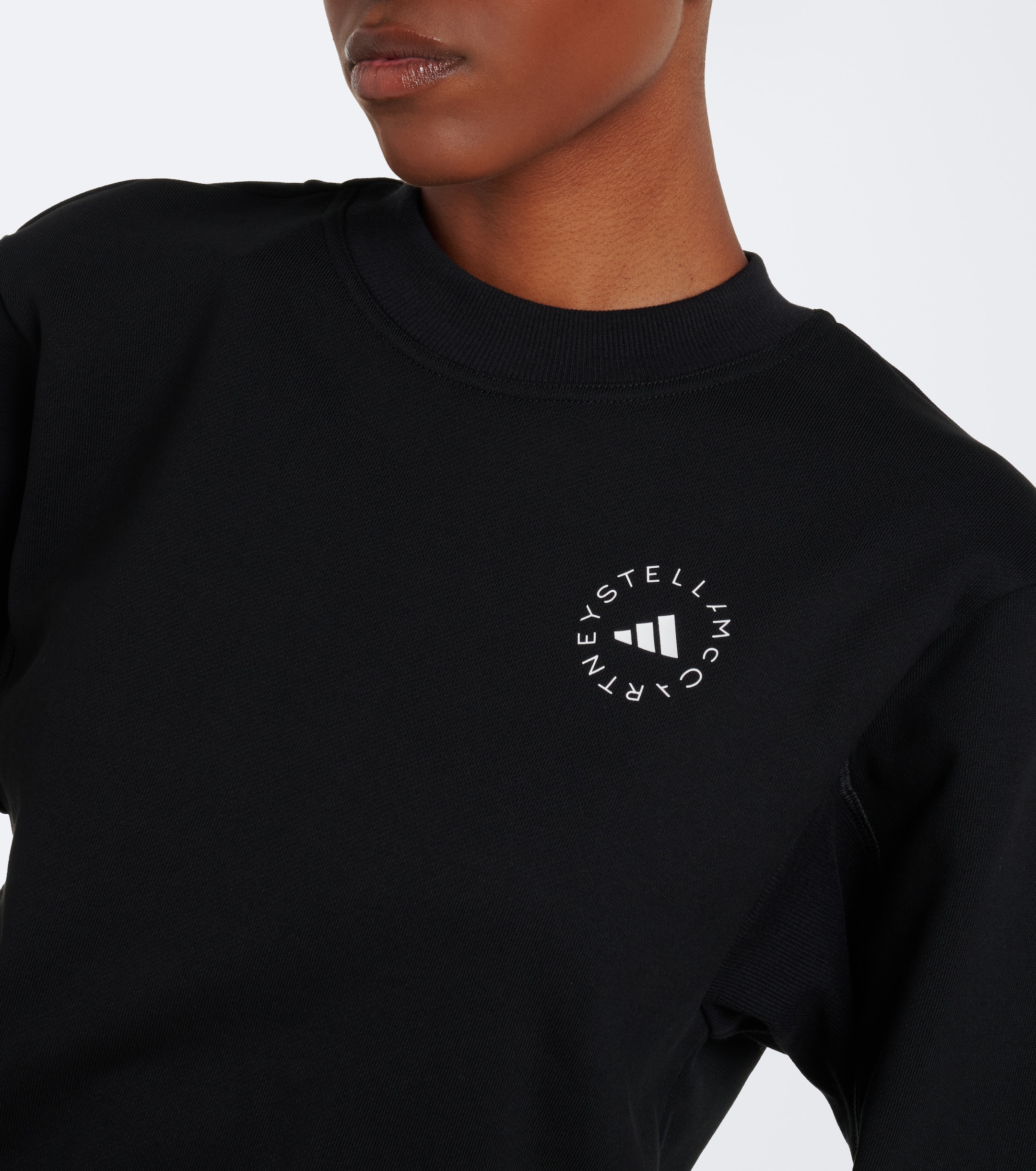 adidas by Stella McCartney Adidas by Stella McCartney Logo cotton jersey sweatshirt