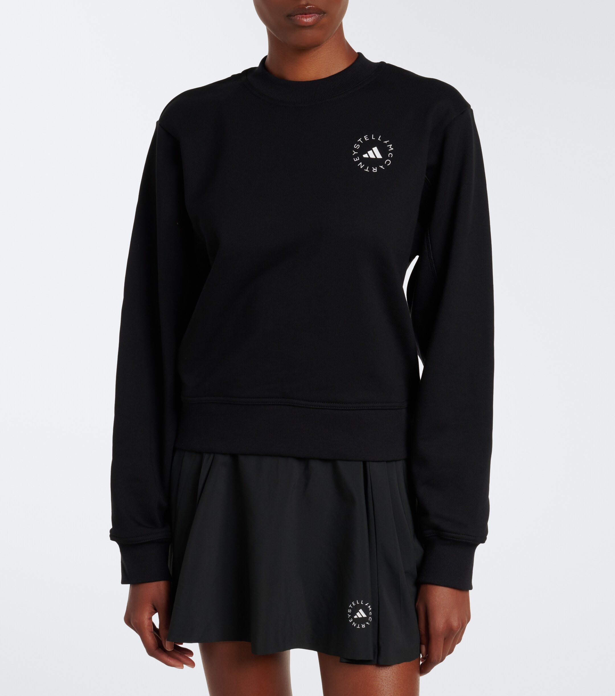 adidas by Stella McCartney Adidas by Stella McCartney Logo cotton jersey sweatshirt
